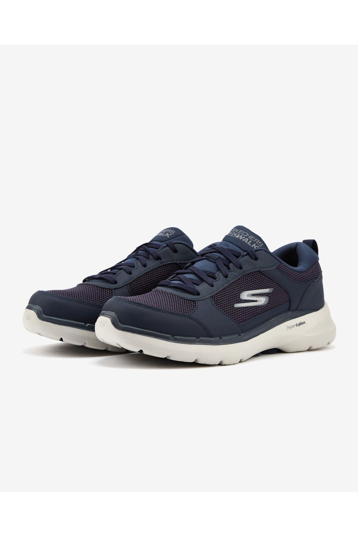 Skechers Go Walk 6 Compete Men s Navy Blue Walking Shoes 216203 Nvy
