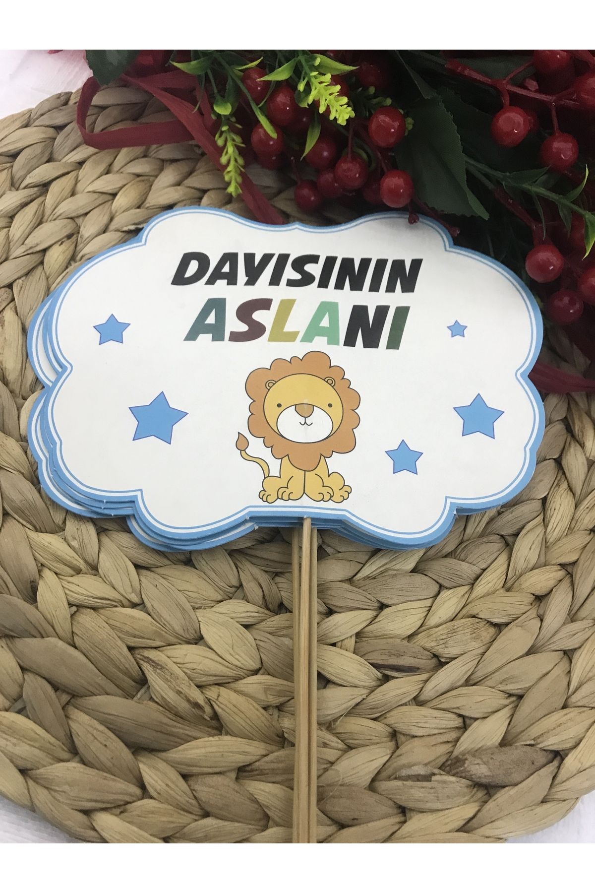 Deniz Party Store DAYISININ ASLANI.... Temalı Konuşma Balonu 5 adet