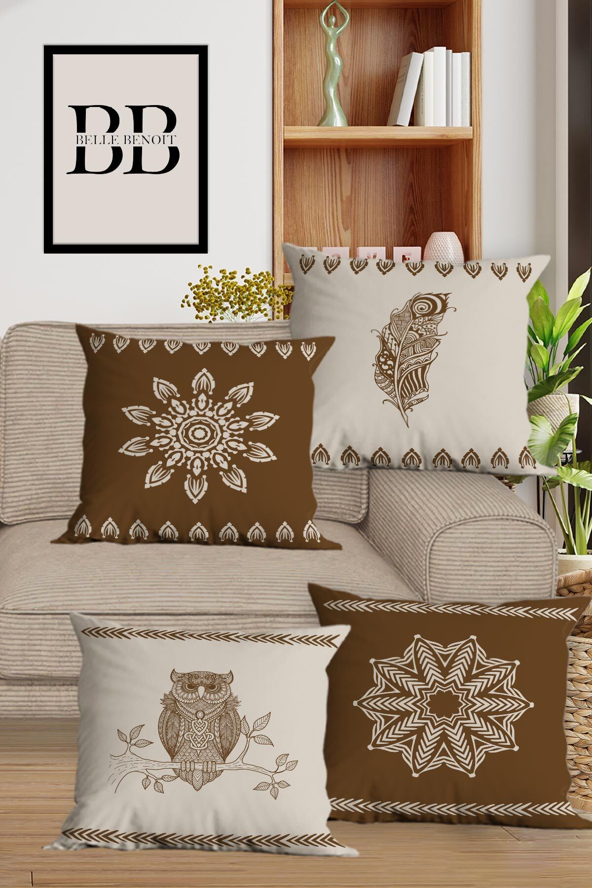 Belle Benoit Modern Design Digital Printed Gift Decorative 4 Piece
