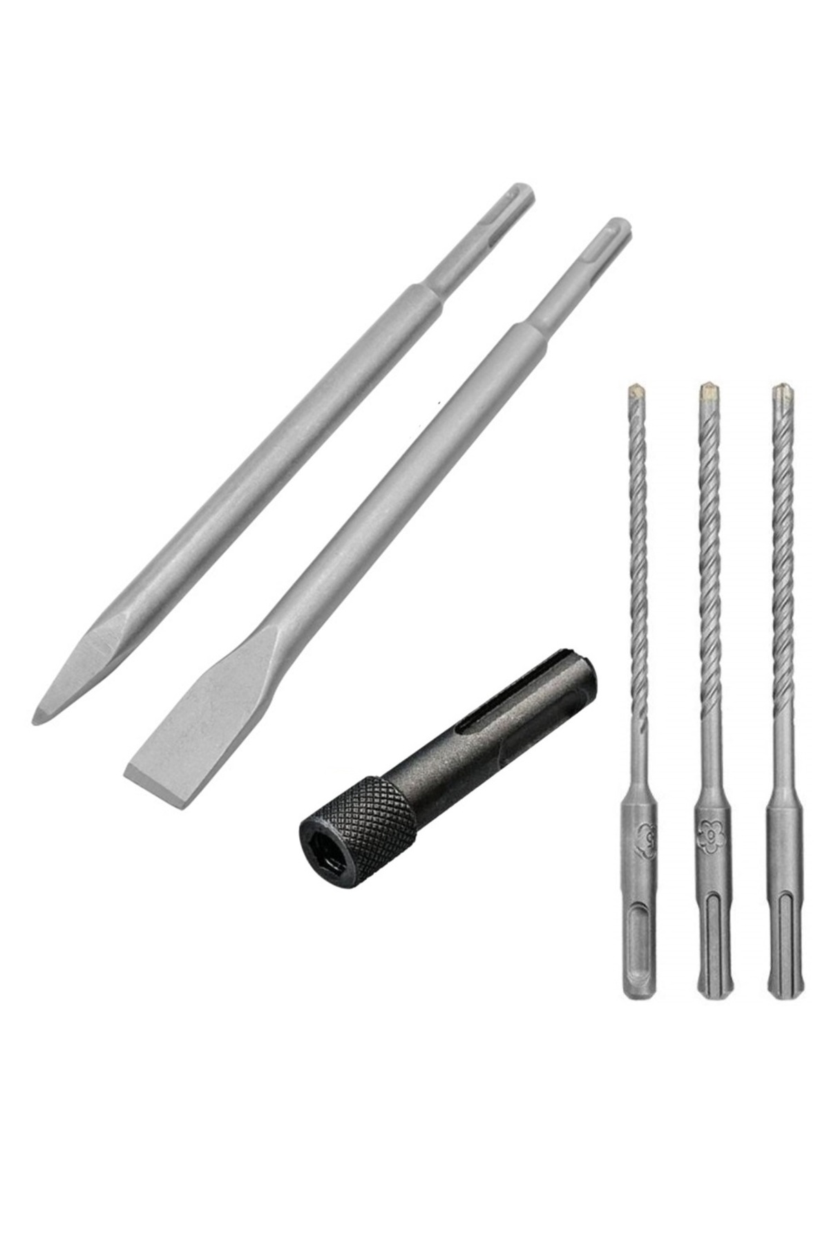 3-piece drill bit with sds plus diamond for hammer drill hilti murky chisel sds screwing bits adapter set