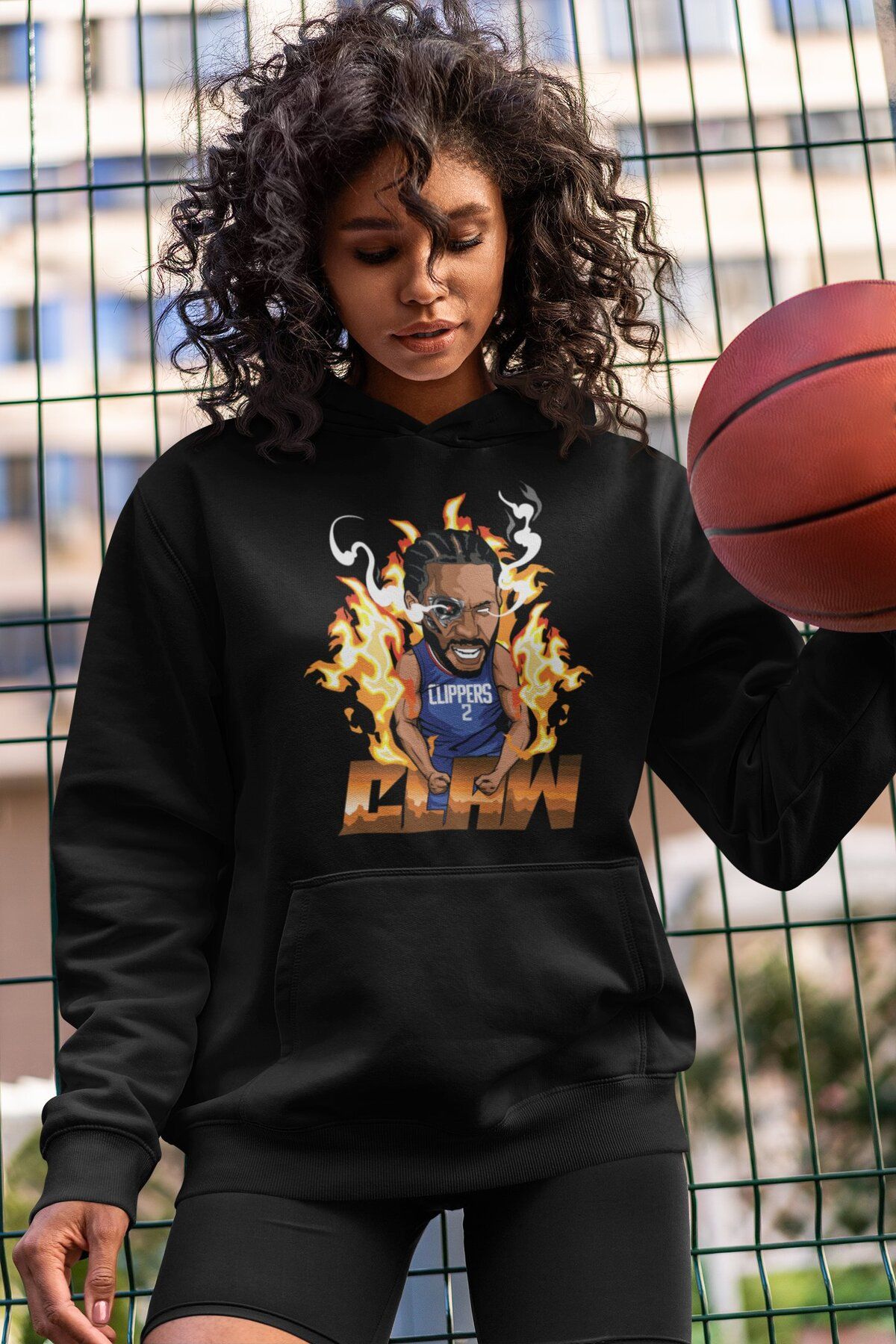 Fuddy Moda Kawhi Leonard Printed Hoodie Sweatshirt Unisex