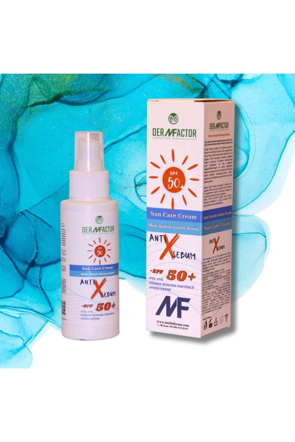 کرم ضد آکنه آنتی ایکس سبوم 100 میلی لیتر DERMFACTOR