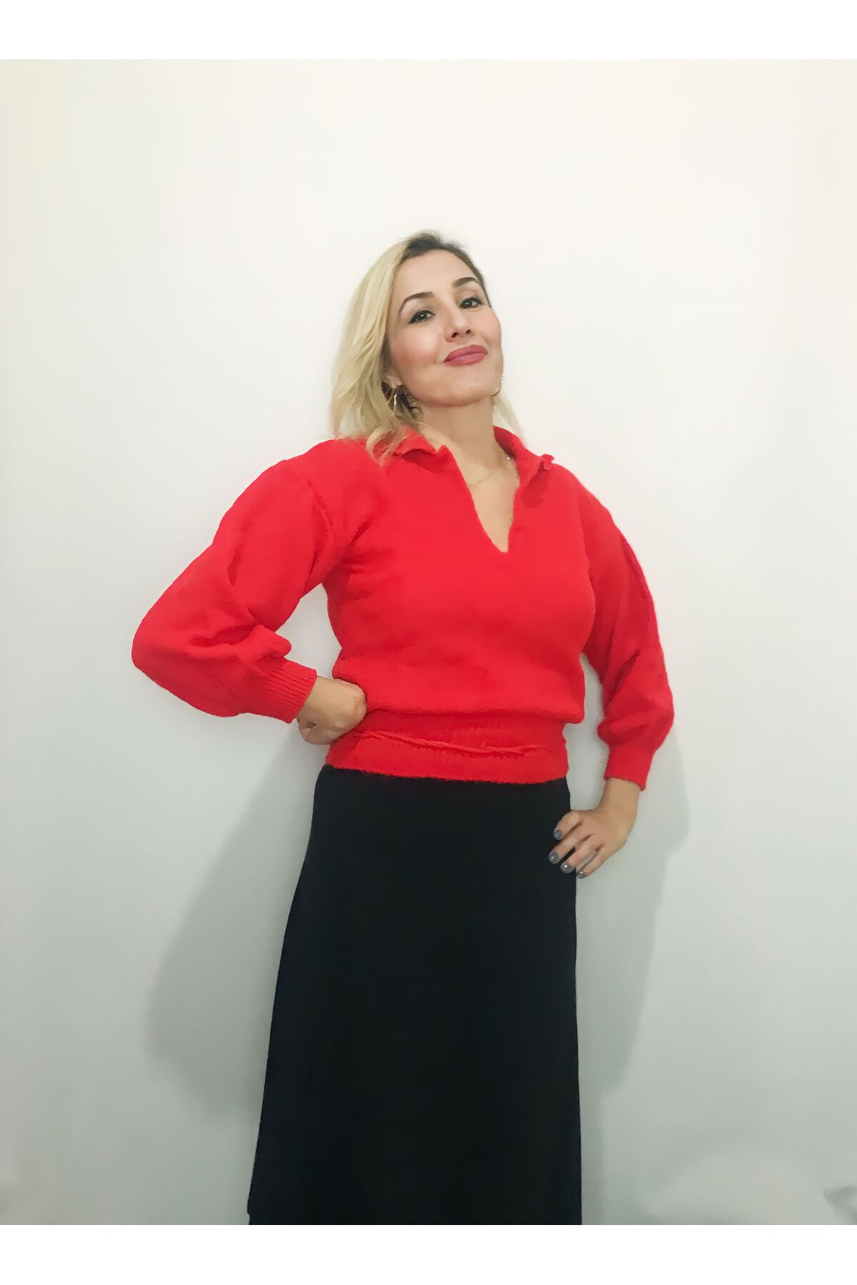 Volumex Nar çiçeği rengi kazak Fiyatı, Yorumları - Trendyol