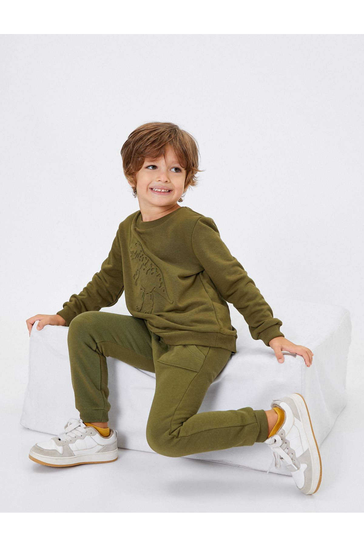Khaki online tracksuit boys