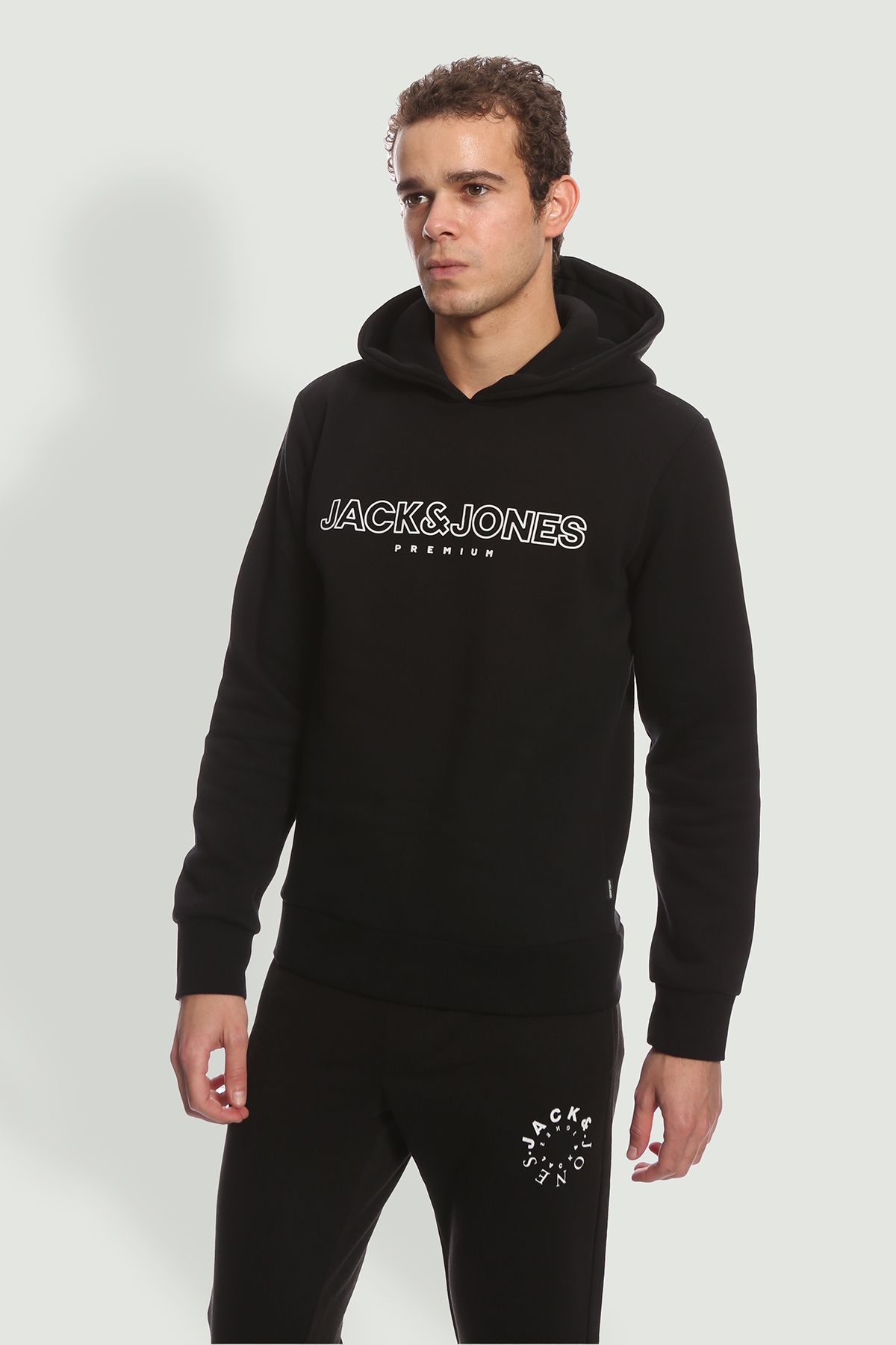 Толстовка с капюшоном и принтом логотипа Jack & Jones — Blajason TYCKL2V0LN169218711003766