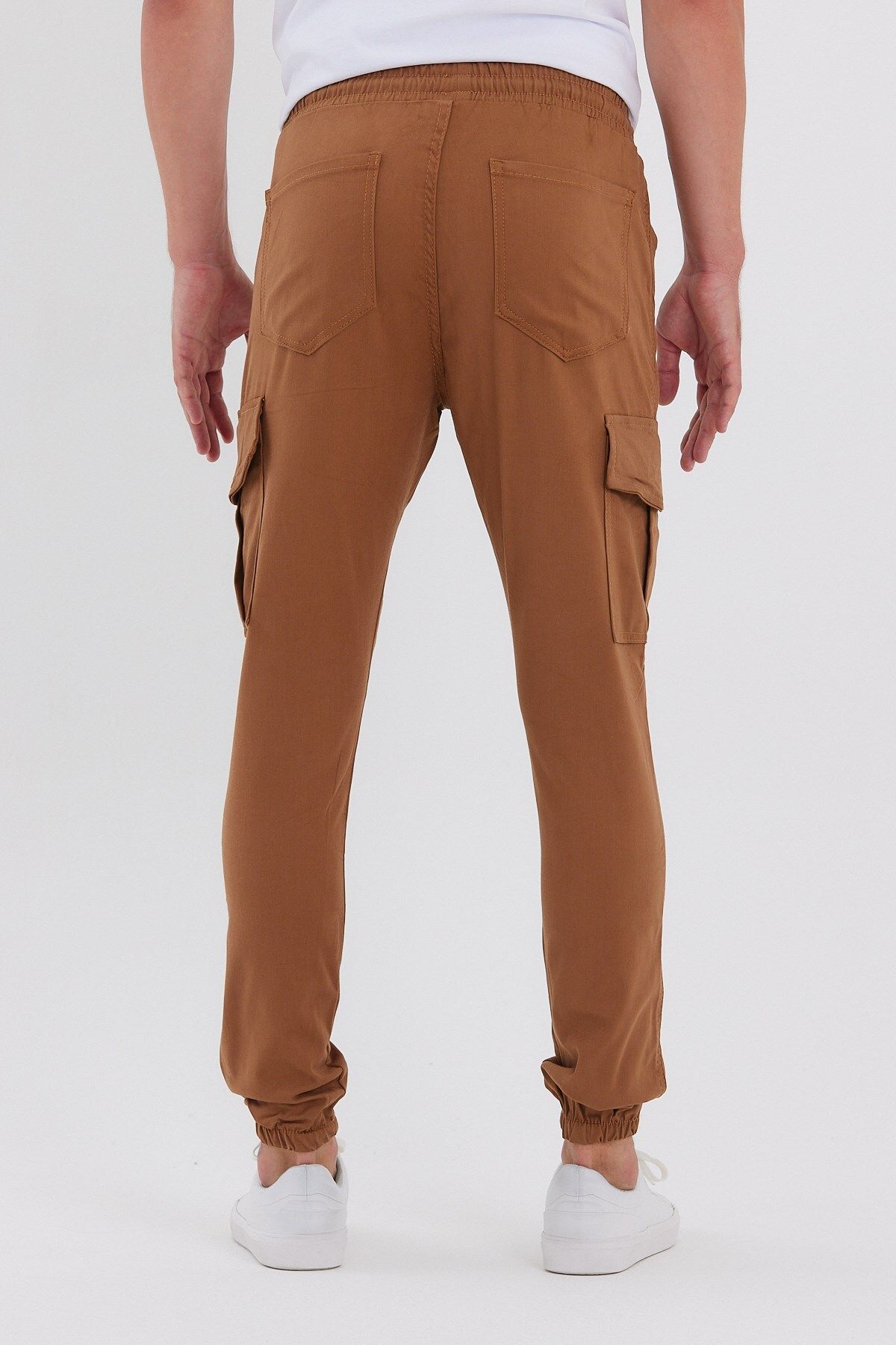 Pobudo Camel Color Double Pocket Cargo Sports Trousers Trendyol