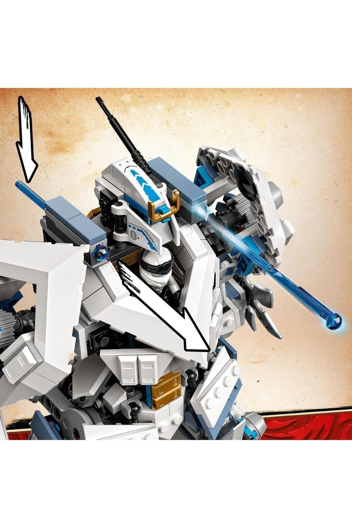 ® نینجاگو® میراث: نبرد تایتان مِک زین 71738 - مجموعه ساختنی اسباب‌بازی نینجا (۸۴۰ قطعه)