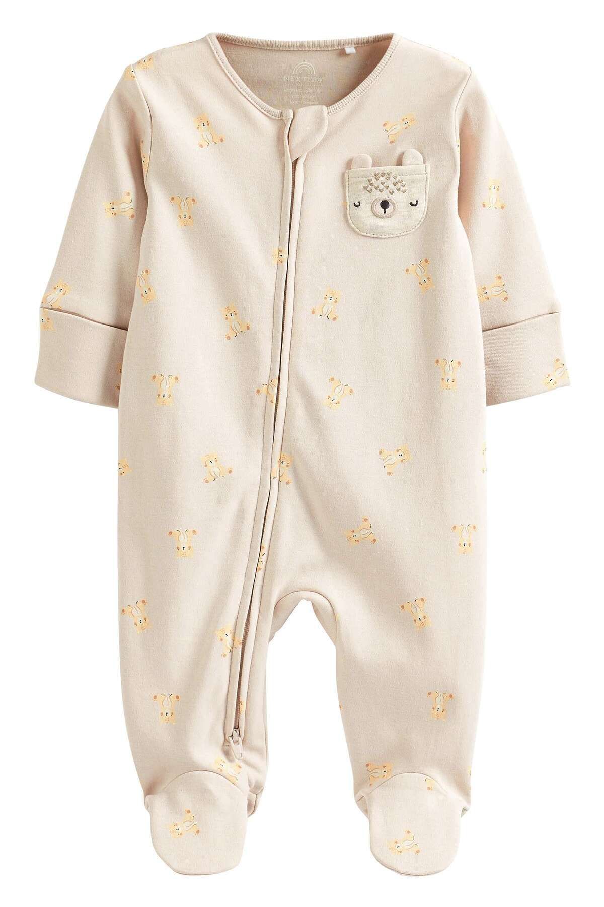 Next Baby ست 3 لباس 100% پنبه ای با طرح خرس بادکنکی