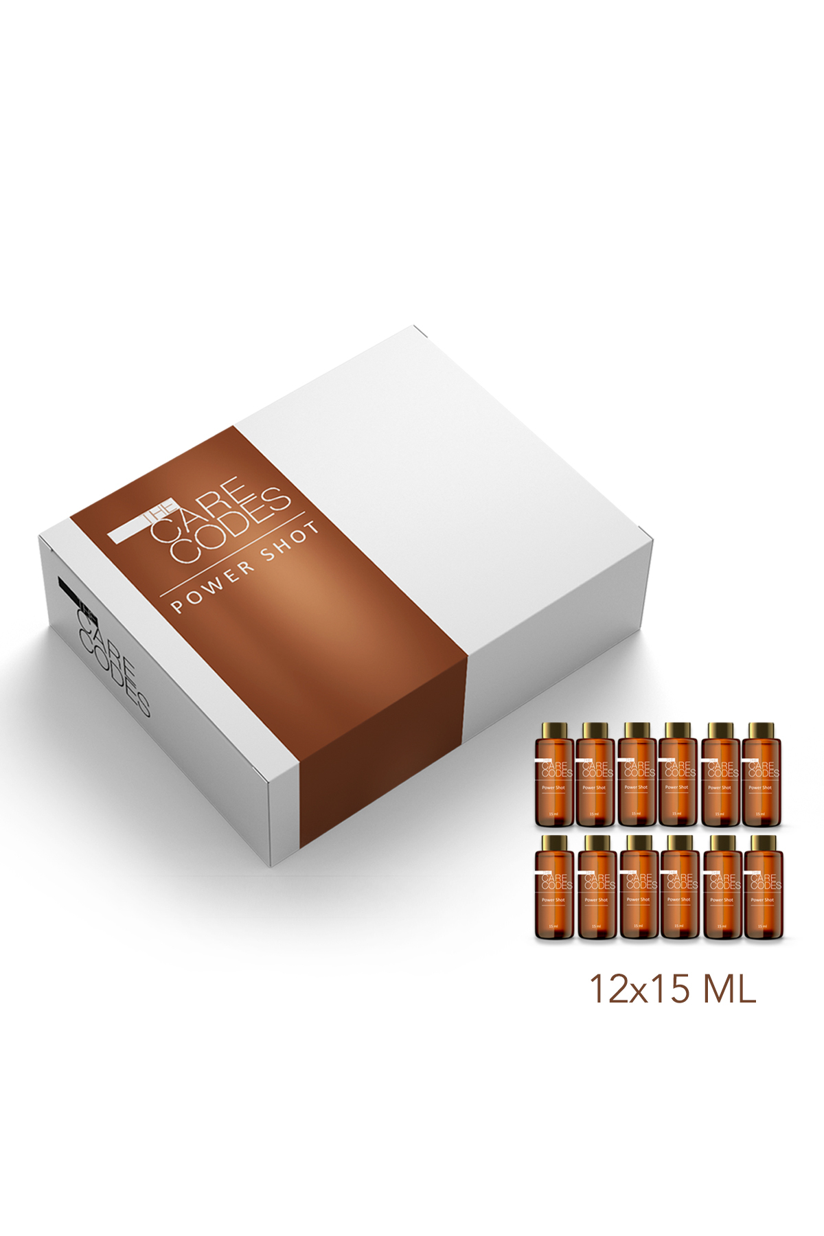 Yoğun Parlaklık ve Bakım İçin Power Shot Saç Bakım Kürü 12 X 15 ml — 8684076713624