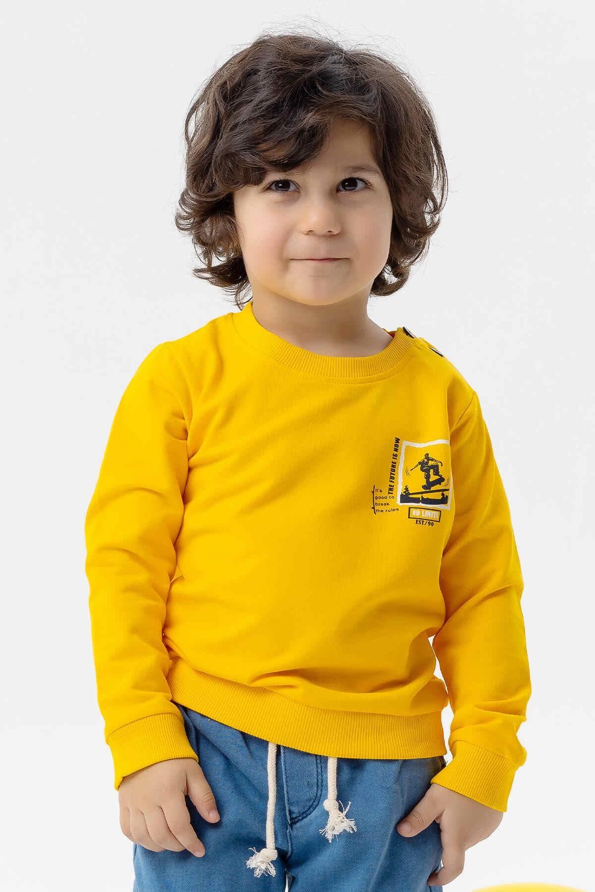 Baby yellow sweatshirt hot sale