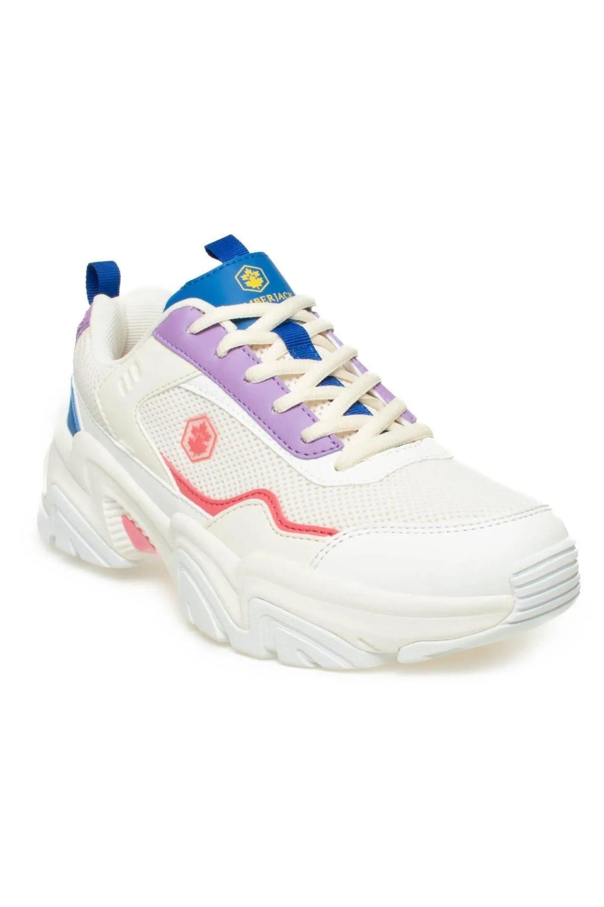 Lumberjack 3W Joanna 3PR White Lilac Women's Thick Sole Sneakers Shoes -  Trendyol