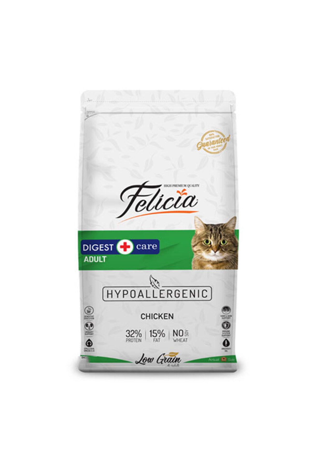 FeliciaFelicia 2 Kg Yetişkin Tavuklu Az Tahıllı HypoAllergenic Kedi Maması