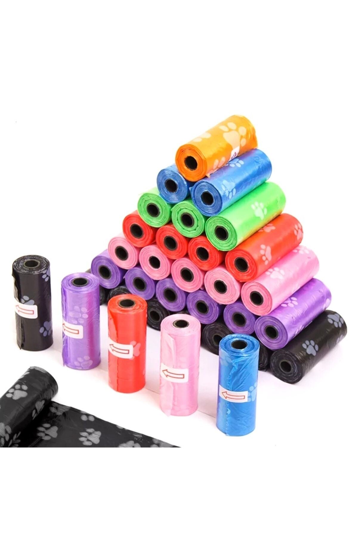 Technoi 10 Rulo Köpek Kaka Poşeti Kedi Köpek Kaka Torbası Evcil Hayvan 150 Adet Dışkı Torbası İçerir