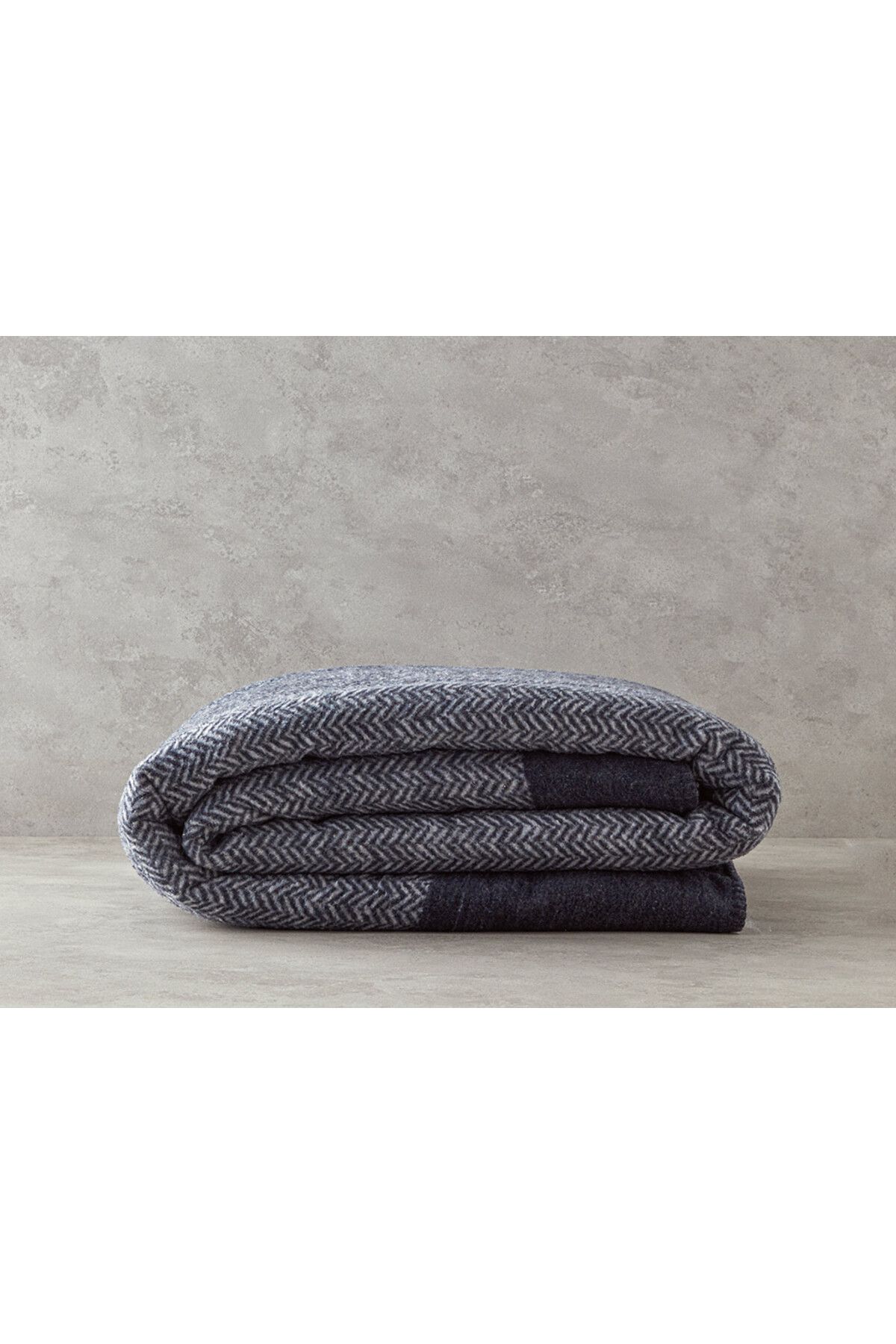 English Home-Modern Chevron Cotton Single Blanket 150x200 Cm Gray 4
