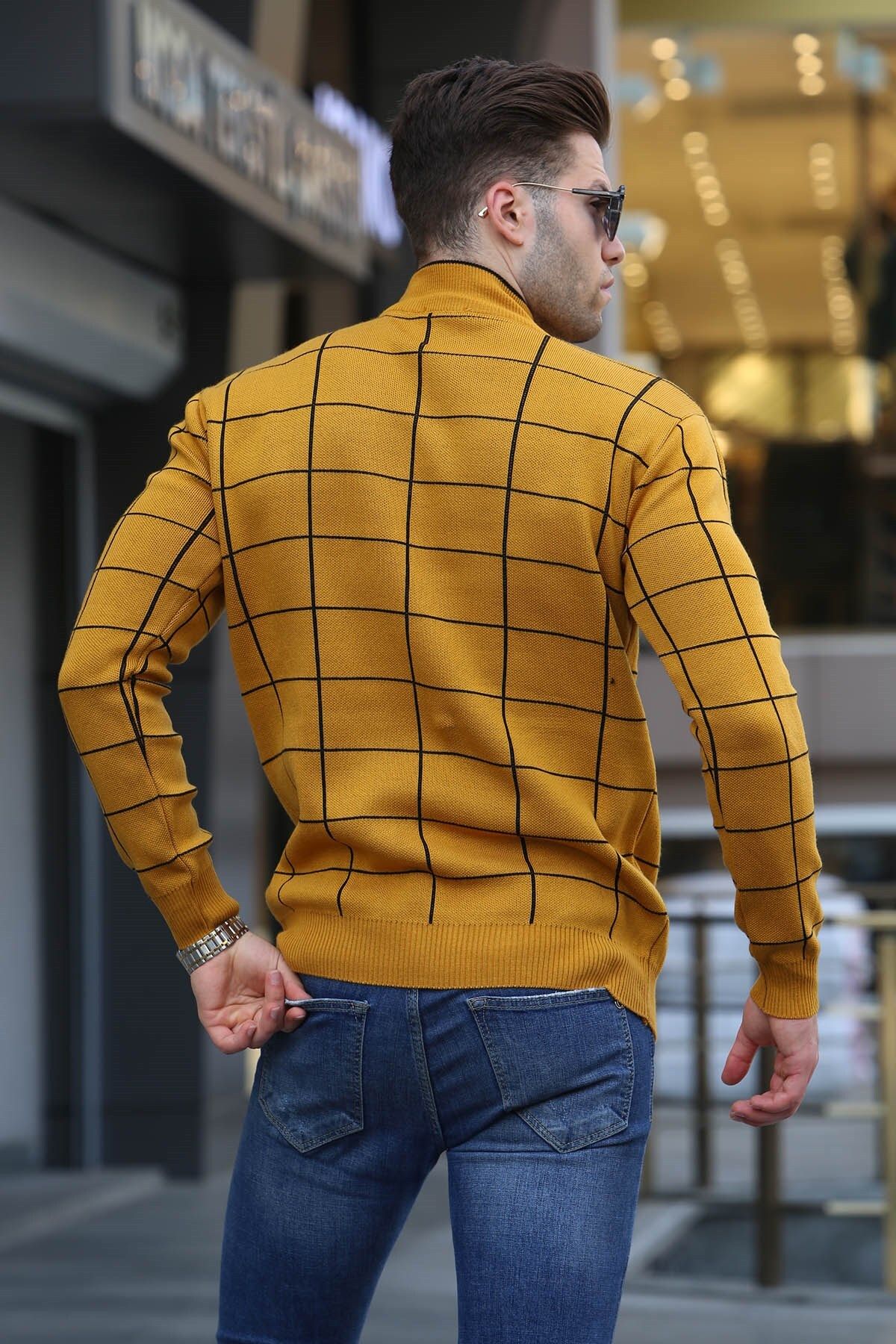 Yellow sweater sales outfit mens