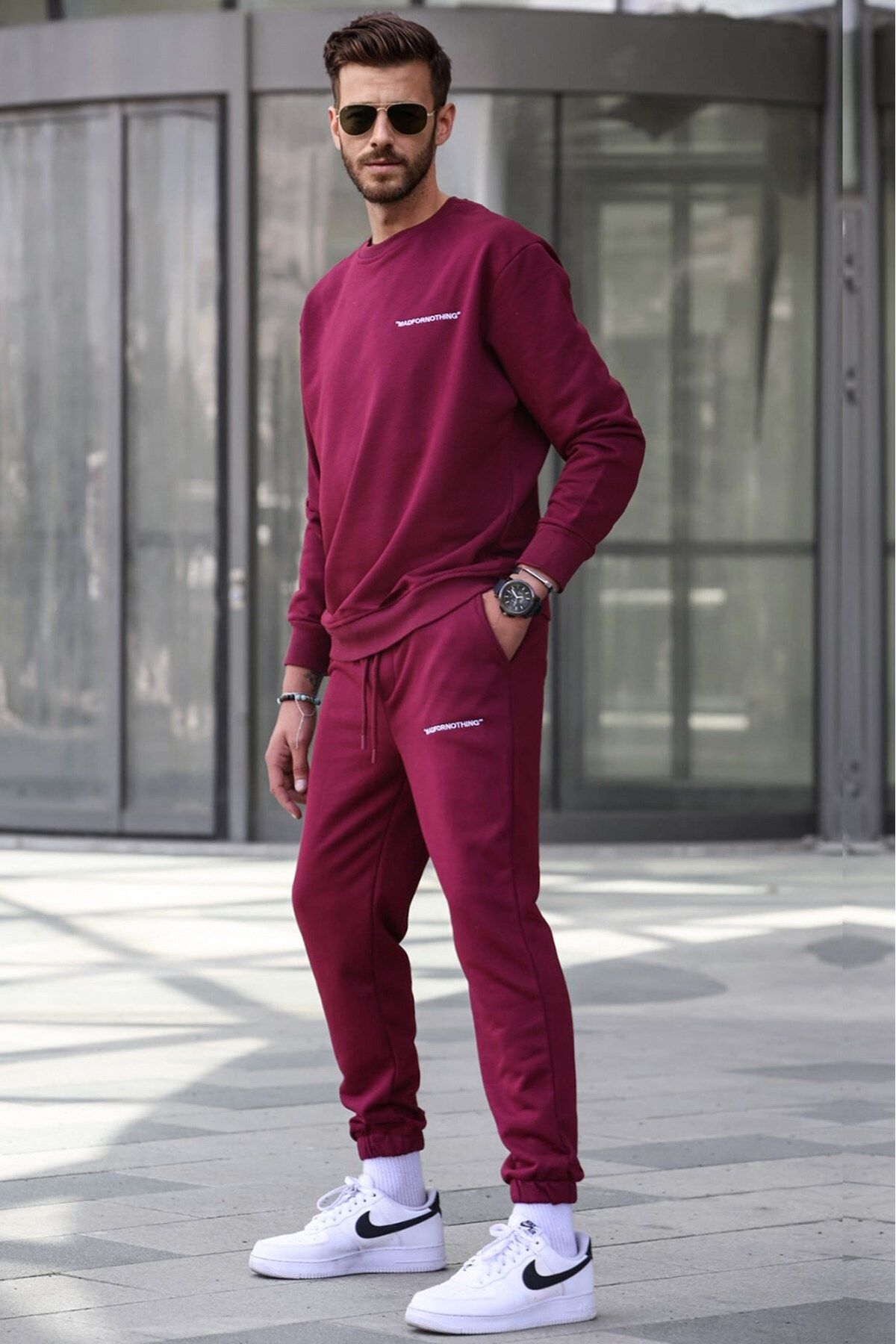 لباس ورزشی مردانه Claret Red 5285 Madmext
