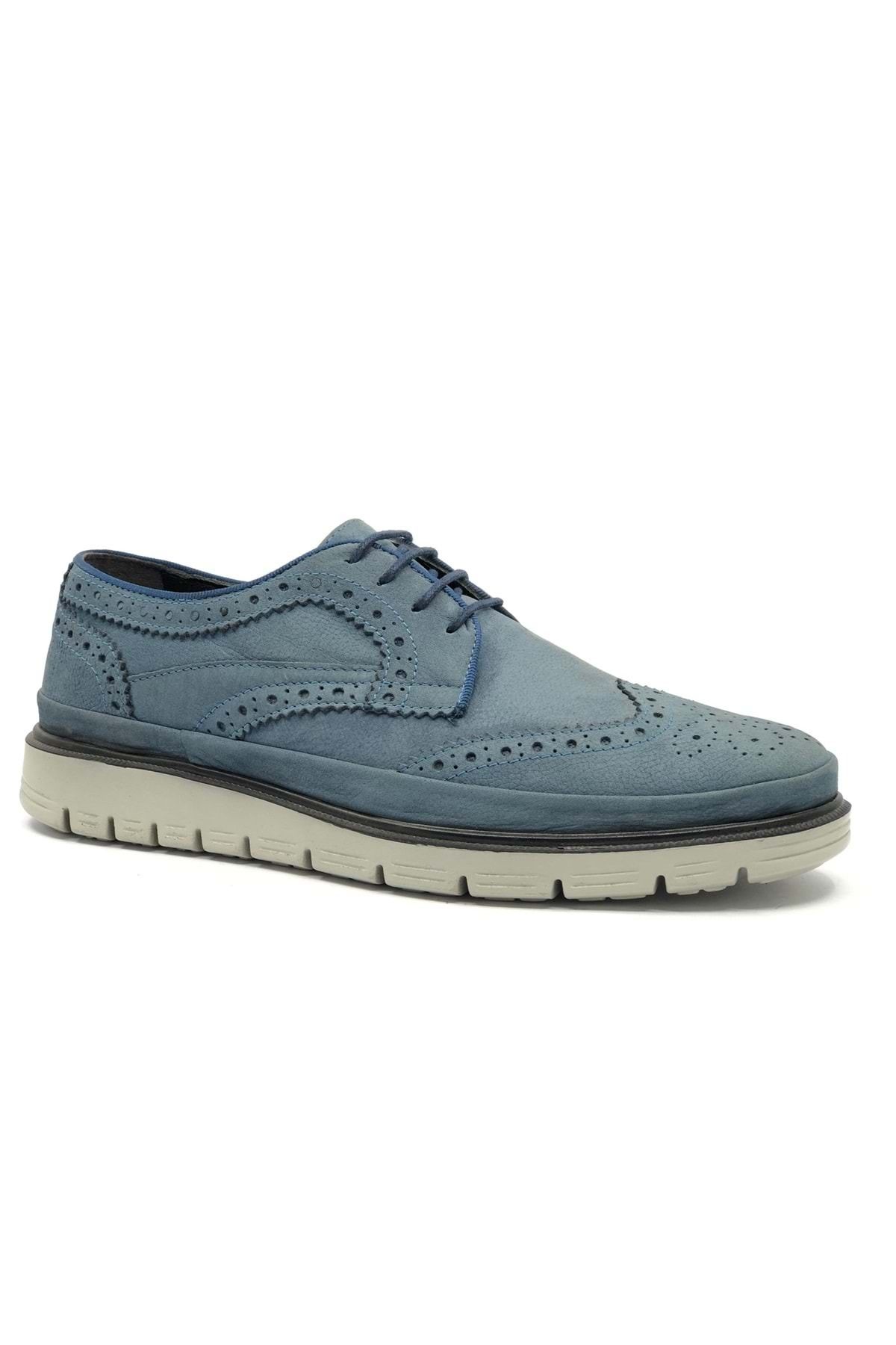 COPACABANA Oxford Shoes Blue Flat Trendyol