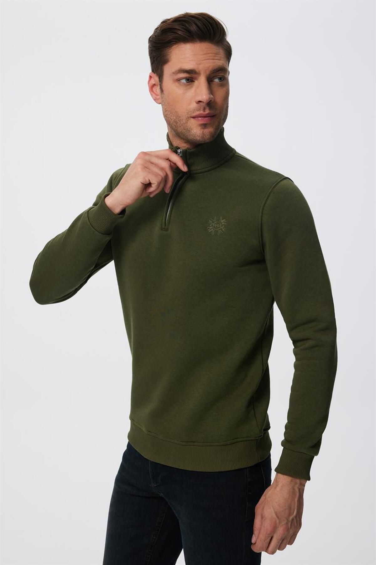 سویشرت سبز مردانه دیلن ژاکی اورجینال Lee Cooper