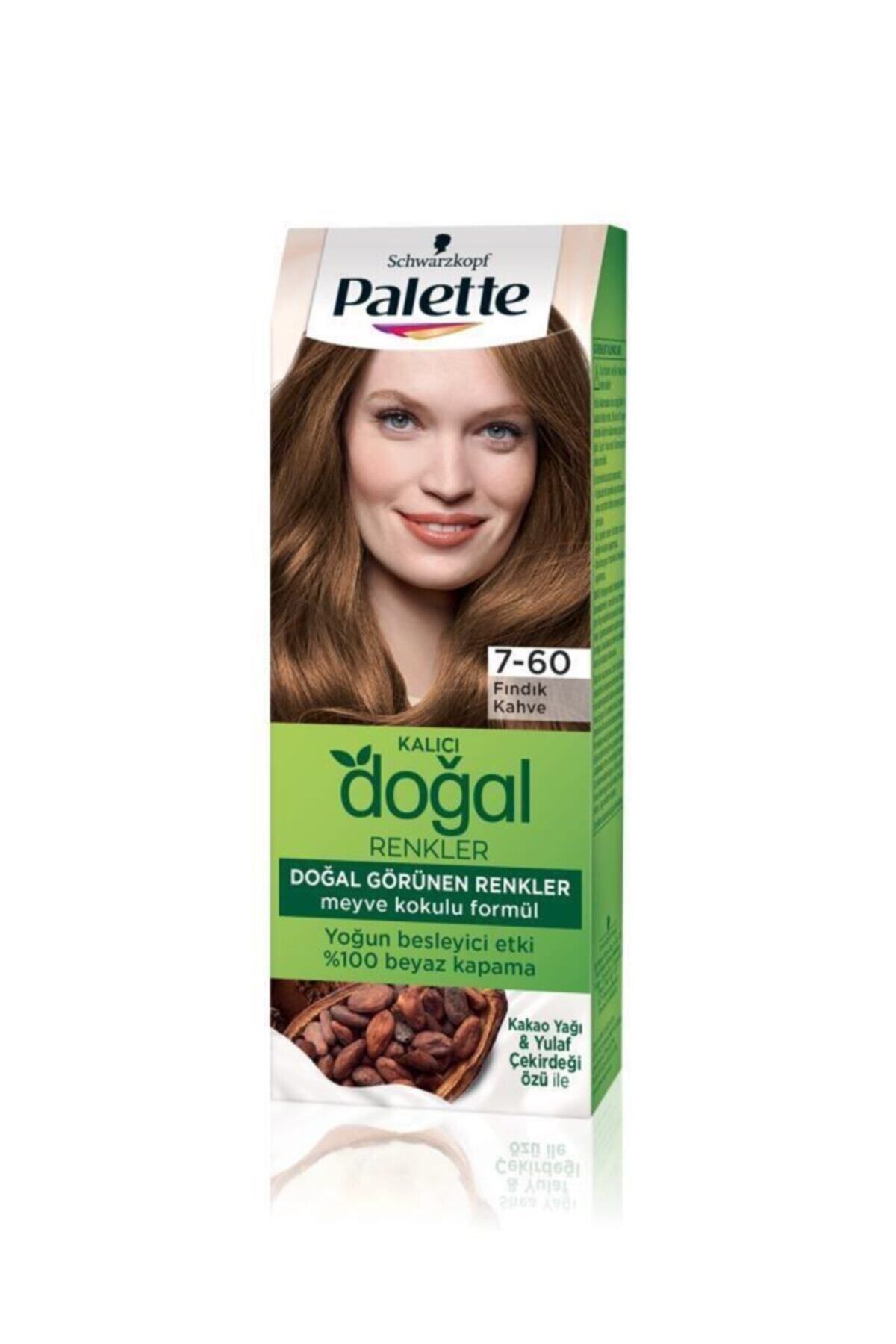 Kahve tonları saç rengi palette