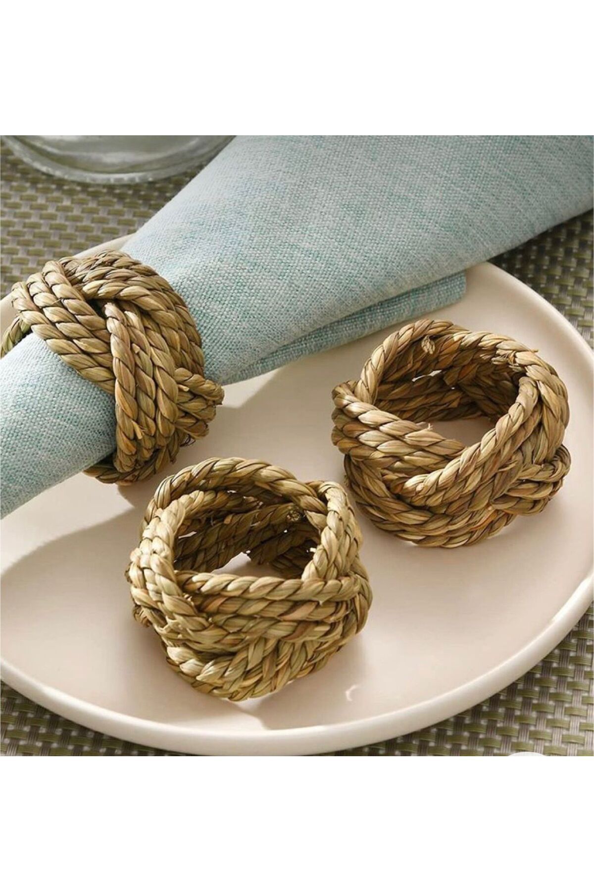 L LLA HOME A Quality Natural Wicker Sea Reed Rattan Bamboo Napkin