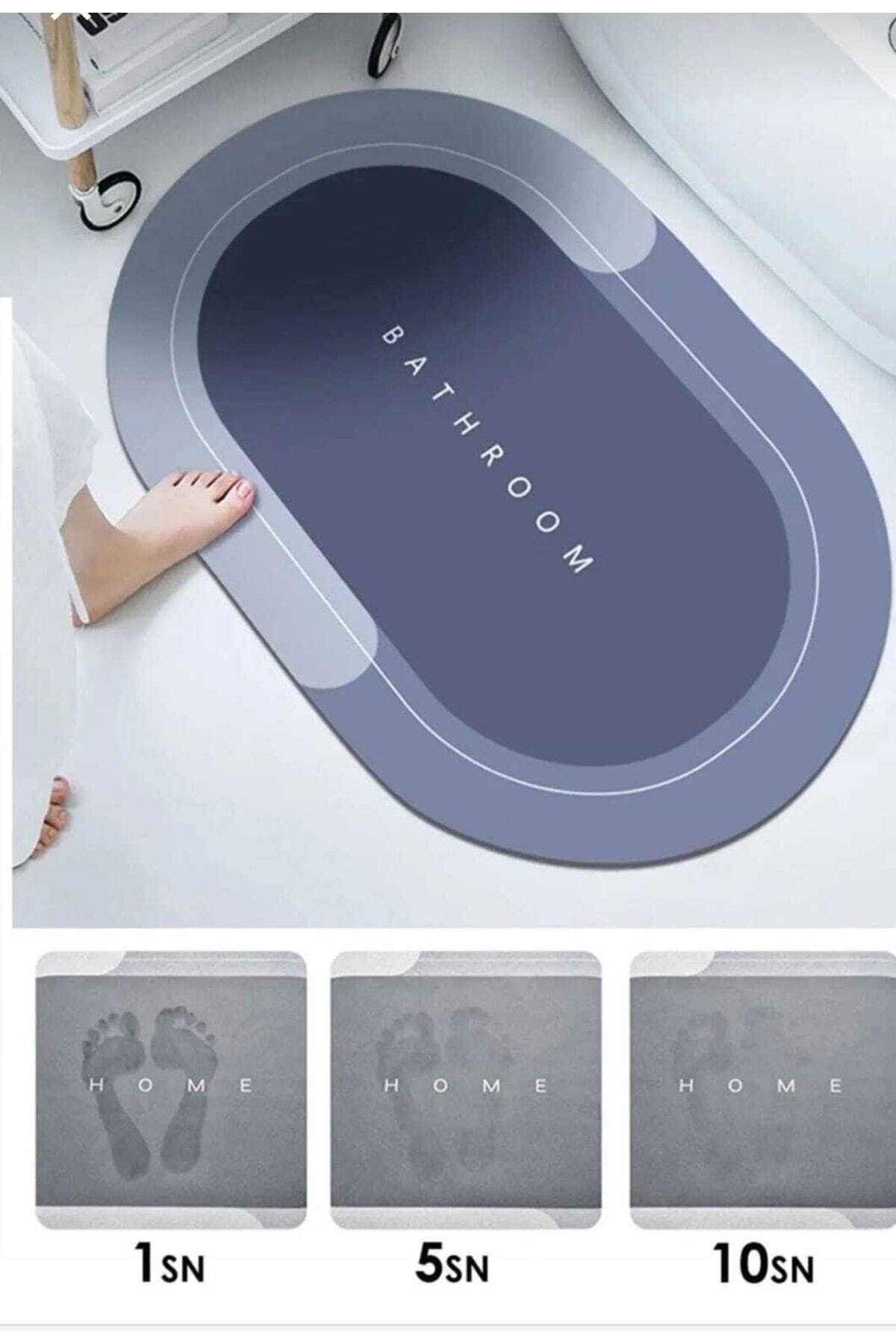 Water Absorbent Bath Mat, Magic Bath Mat, Bath Mat with Water Absorbent Anti-Slip Base