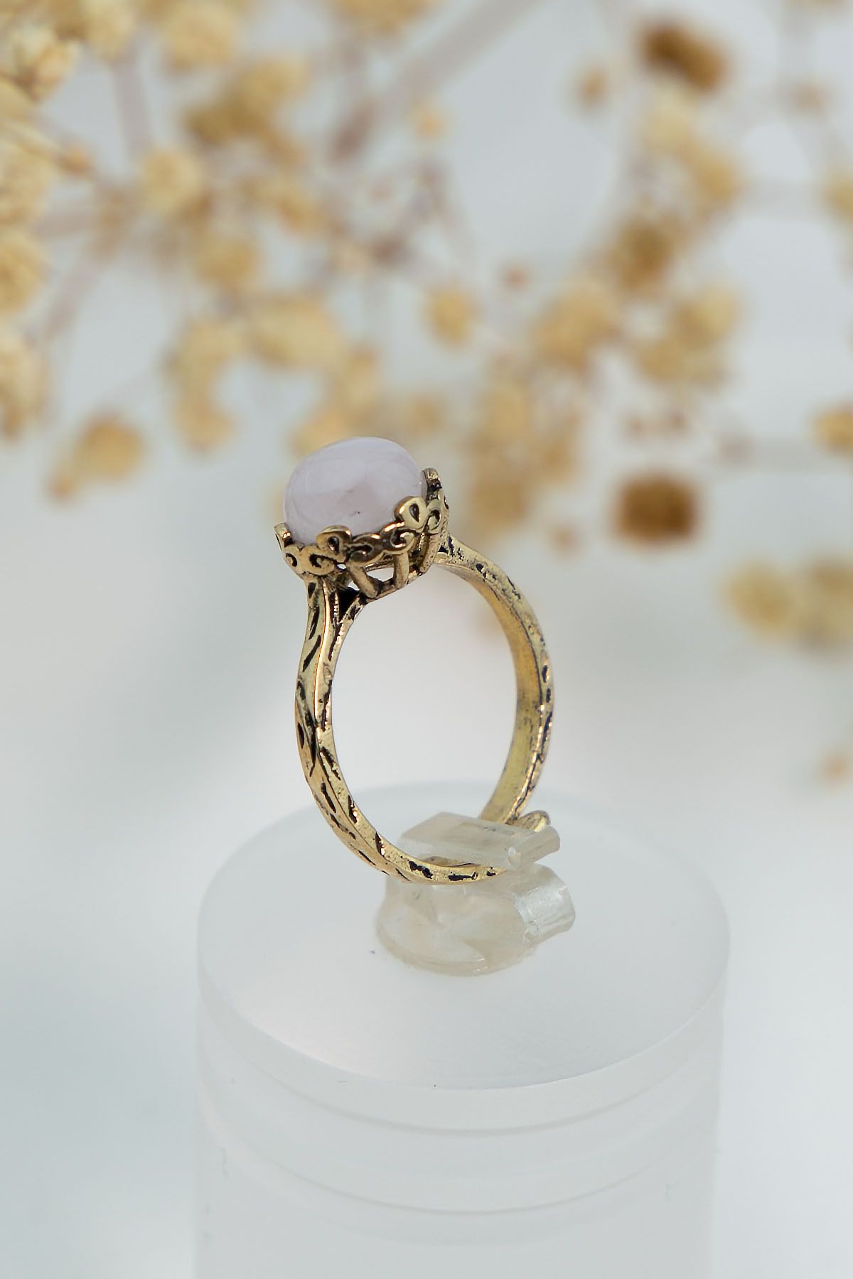 Natural stone cheap wedding rings
