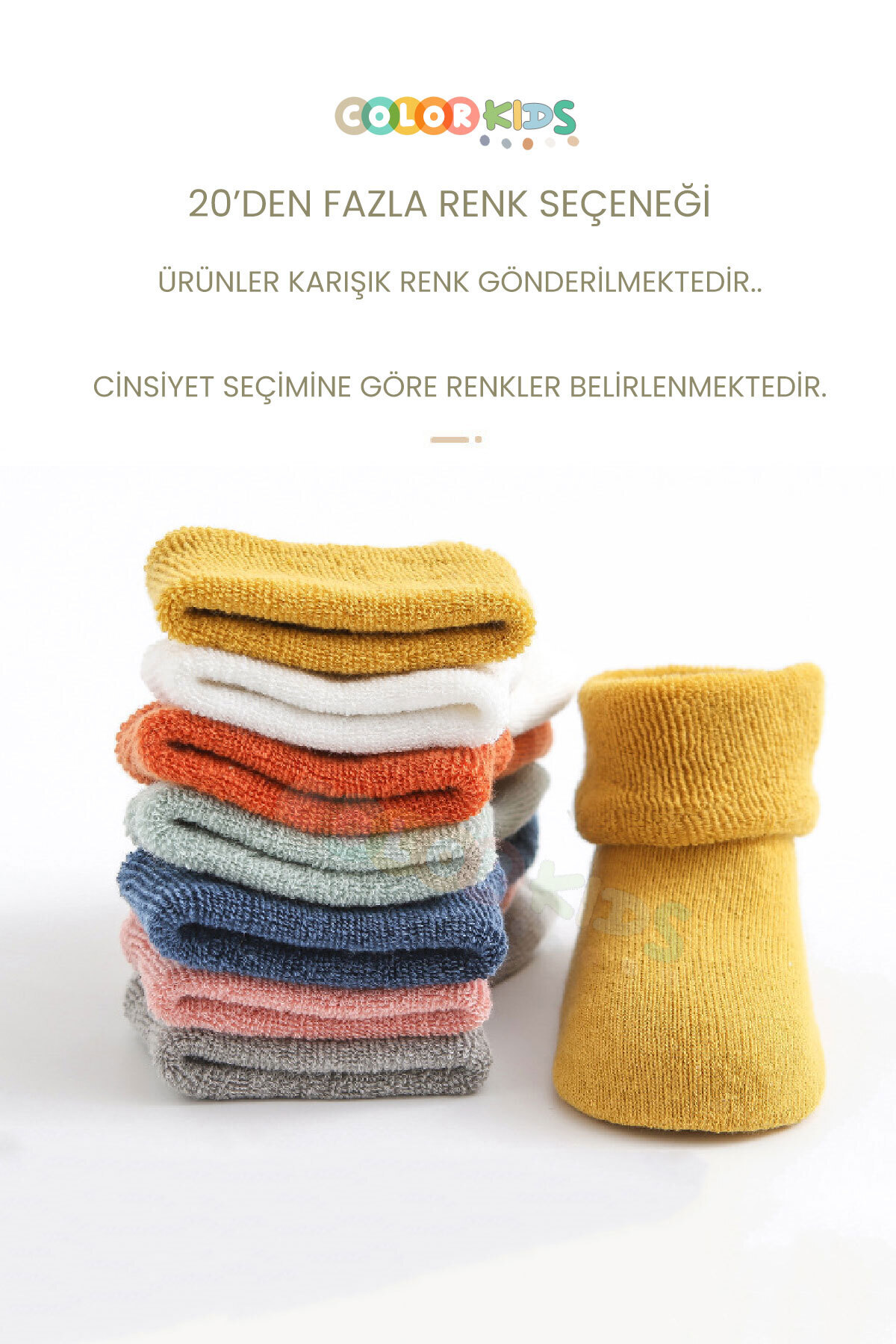 Color Socks 5'li Erkek Bebek Kışlık Havlu Çorap (ISI EMİCİ) fotoğrafı 3 (önizleme)