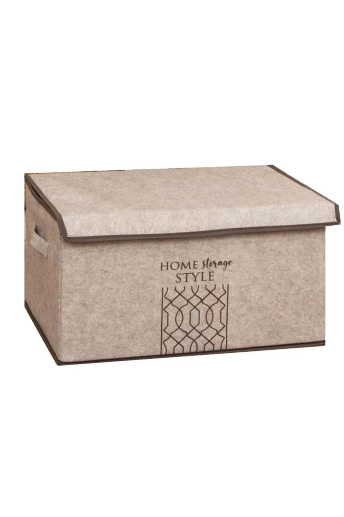 Flosoft-Maxi Storage Box with Felt Lid, Multi-Purpose Organizer Box Organizer Chest Maxi Size 47x37x24 Cm 4