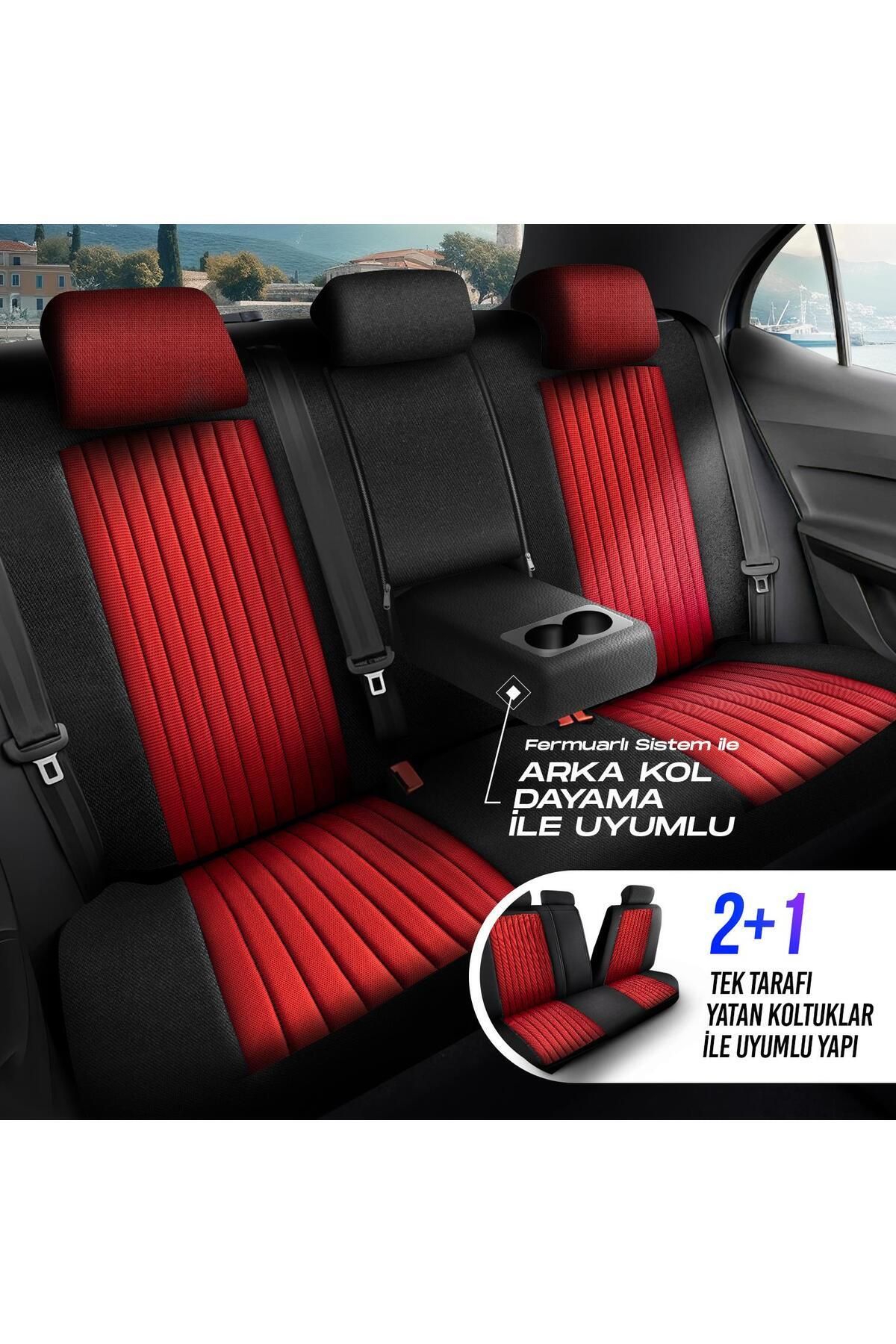 Panda Kılıf Car Seat Cover - Red - Universal - Trendyol