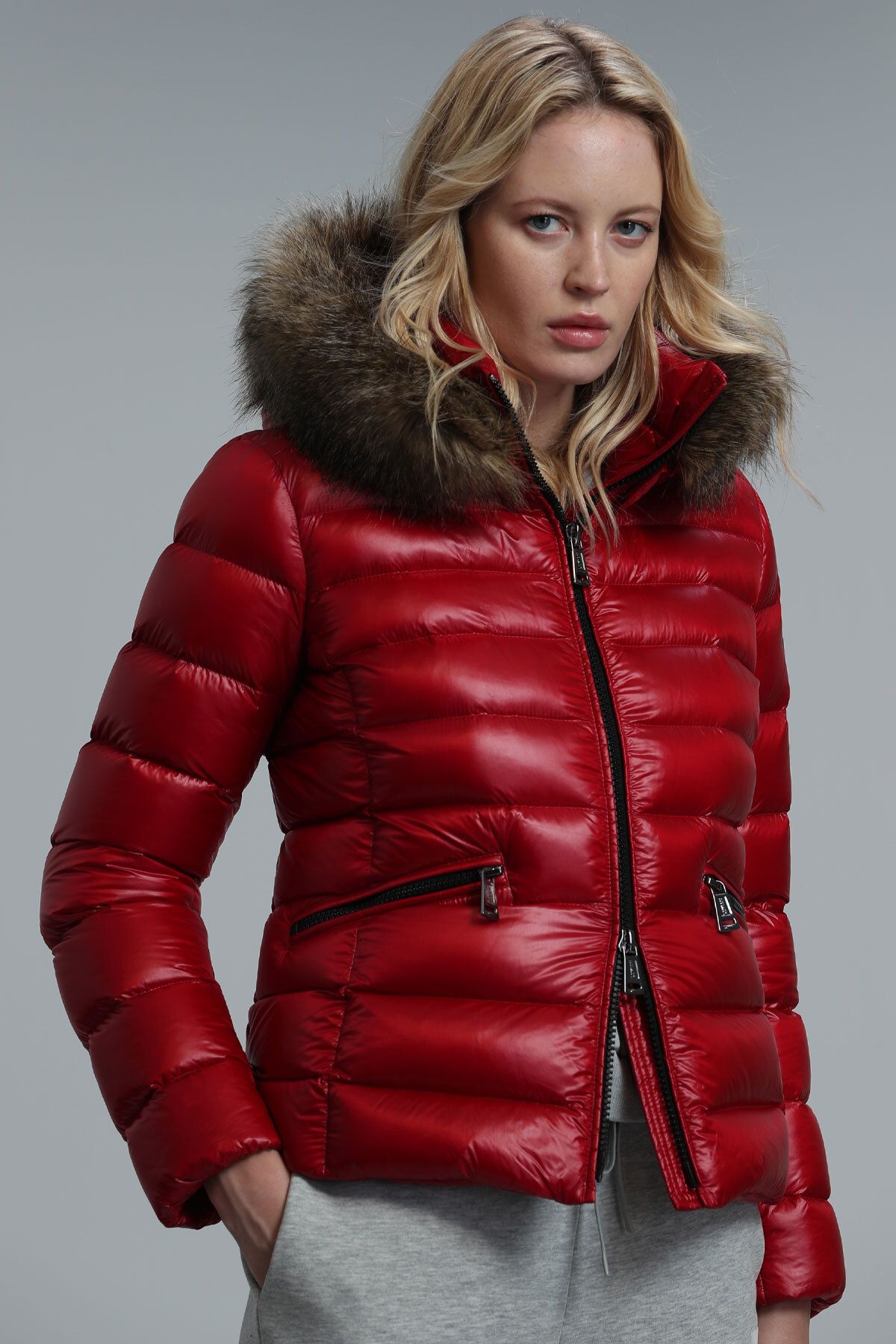 Dark red outlet womens coat