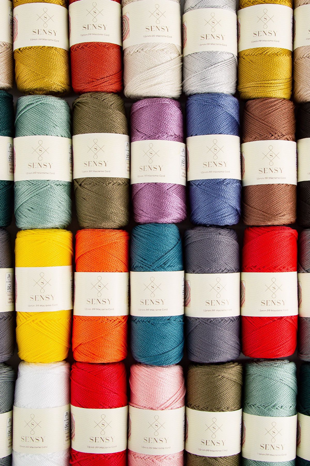 SENSY-1.5 Mm - 100 gr Polyester Macrame Thread Red 150 M Polyester Macrame Thread Suppla Rope And Bag Thread 8