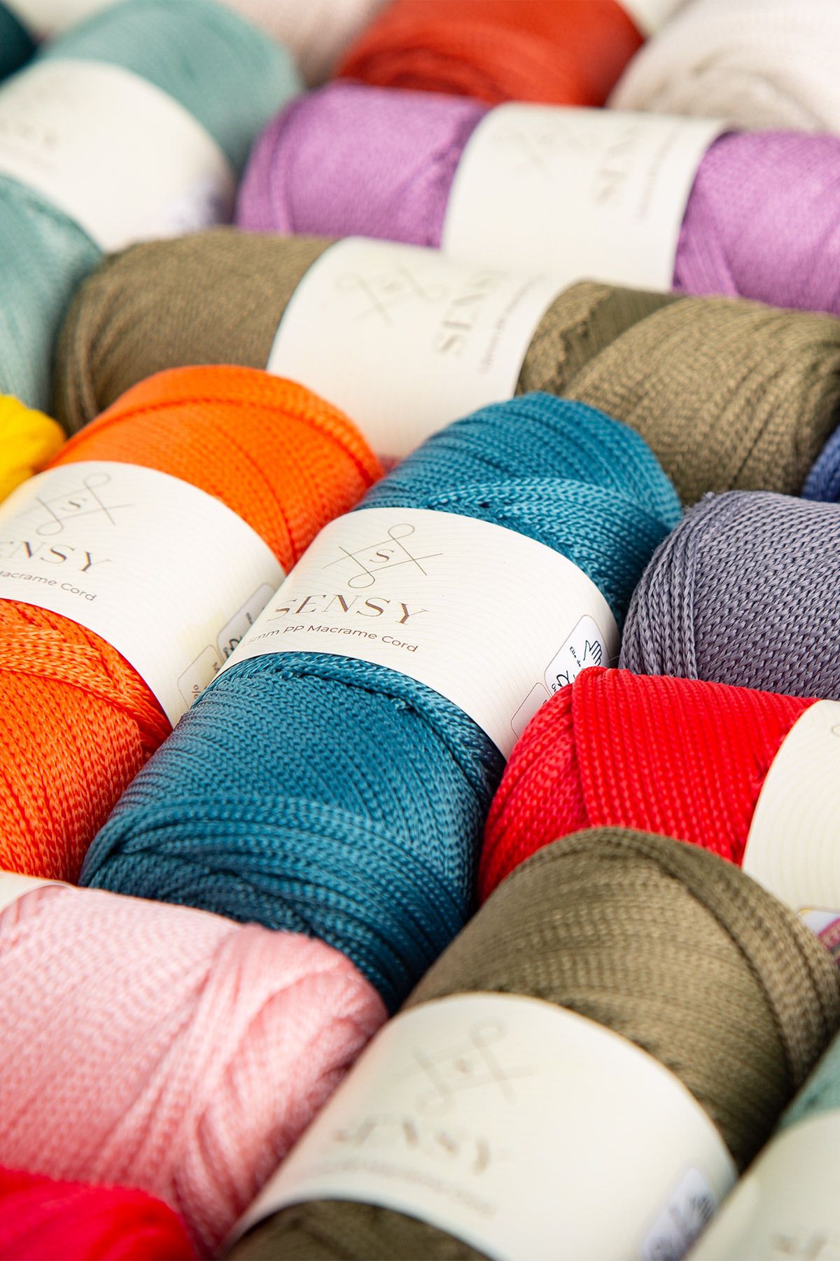 SENSY-1.5 Mm - 100 gr Polyester Macrame Thread Mink 150 M Polyester Macrame Thread Supla Thread And Bag Thread 7
