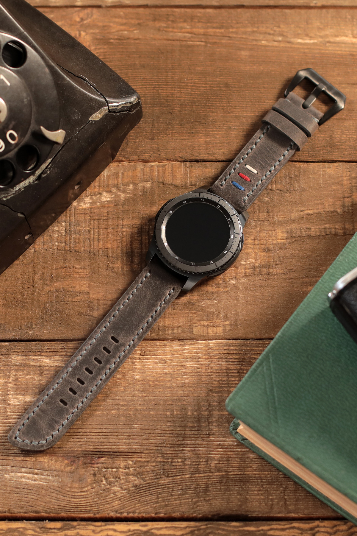 vagave-Samsung Watch Leather Band Watch3-gears3-frontier3 Three Strings 2