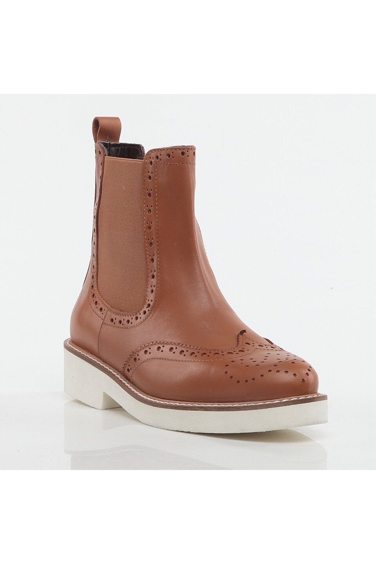 Hoti Ankle Boots Brown Flat Trendyol