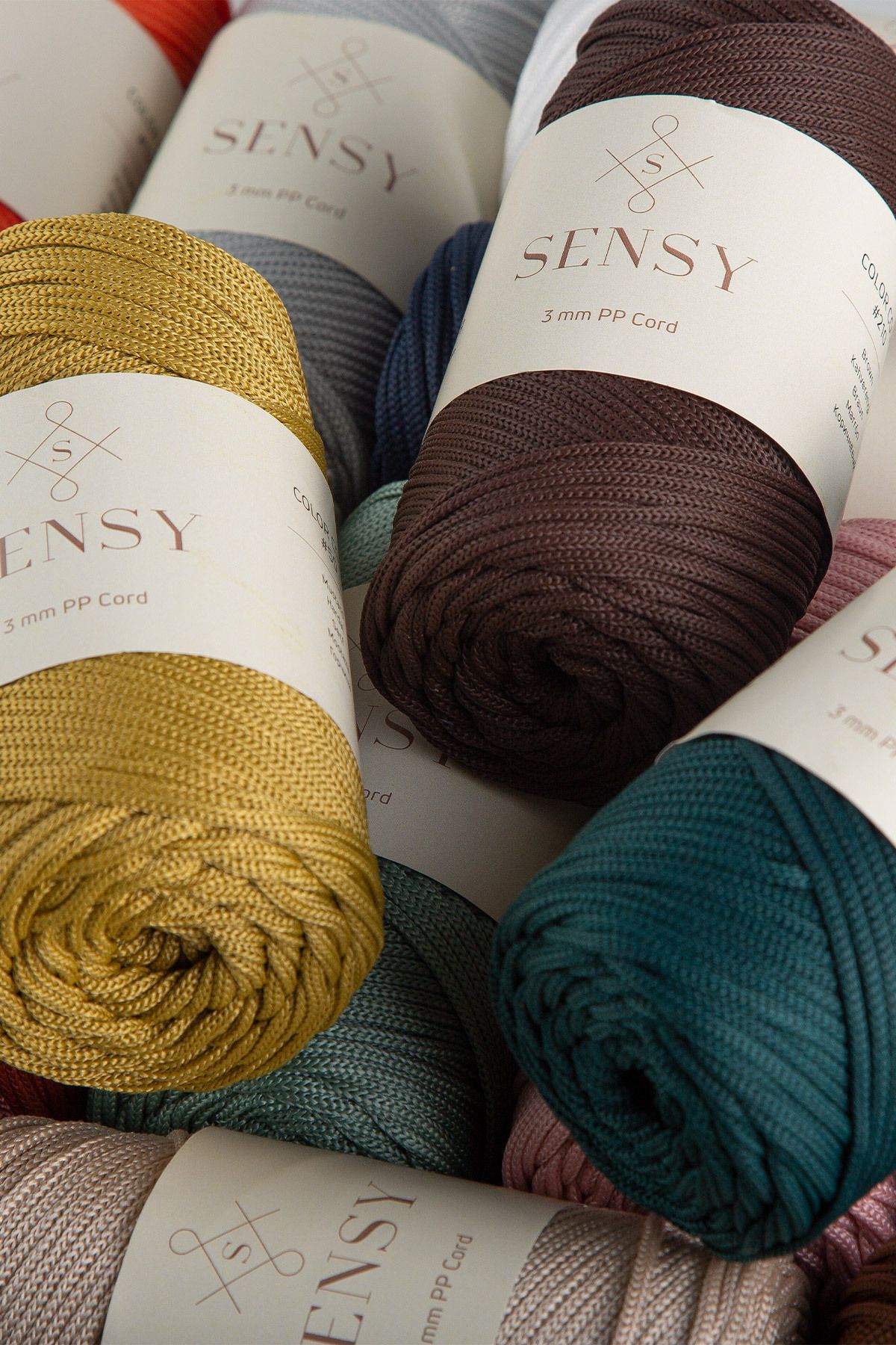 SENSY-3 mm - 250 gr frânghie din poliester macrame cupru 120 m frânghie din poliester macrame frânghie de încărcare și ață de sac 4