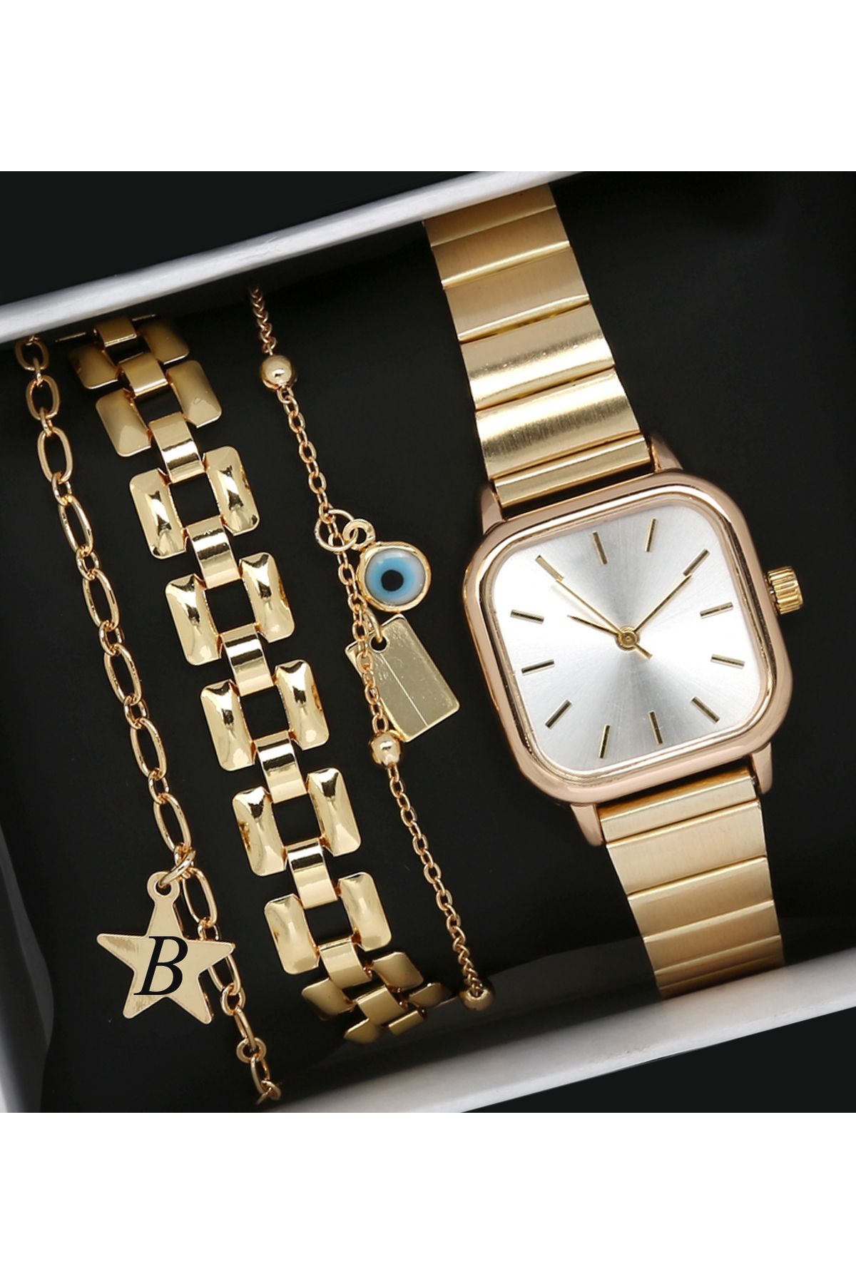 Gold hot sale metal watch