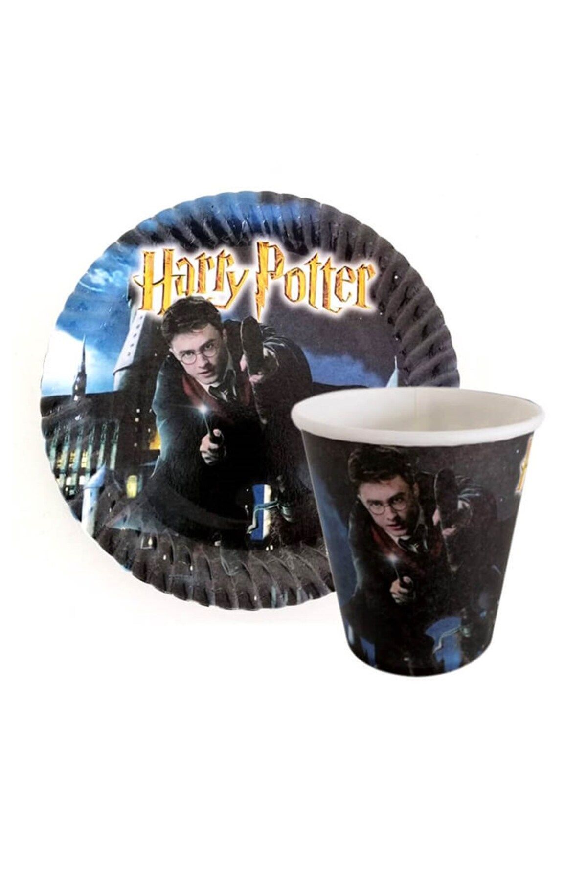 Parti Station Harry Potter Paper Plate Cup Set 8 Pieces Harry