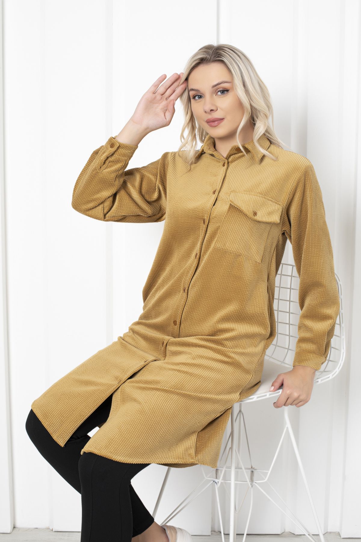 Tua Tana-WOMEN'S VELVET TUNIC SHIRT 2