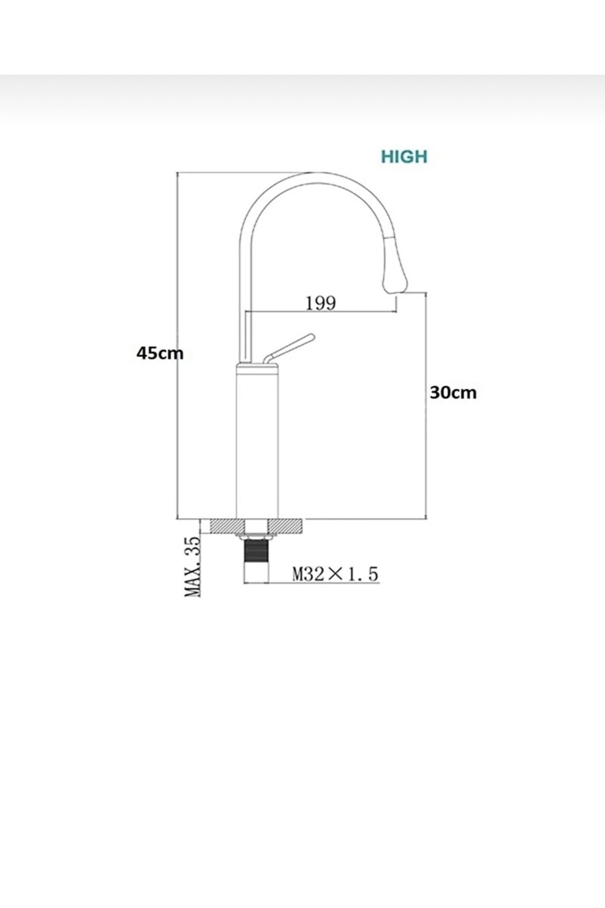 İSAOĞLU YAPI-Bowl Sink Mixer Sink Faucet Drop Design Sink Faucet 4