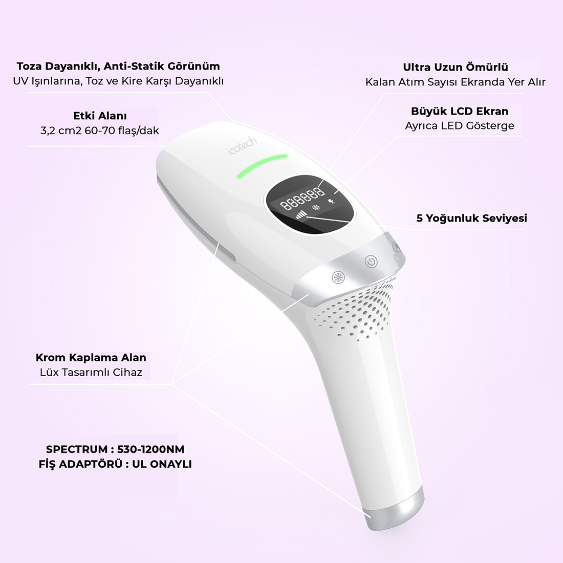 Buz Başlıklı Epilasyon Cihazları ICOTECH