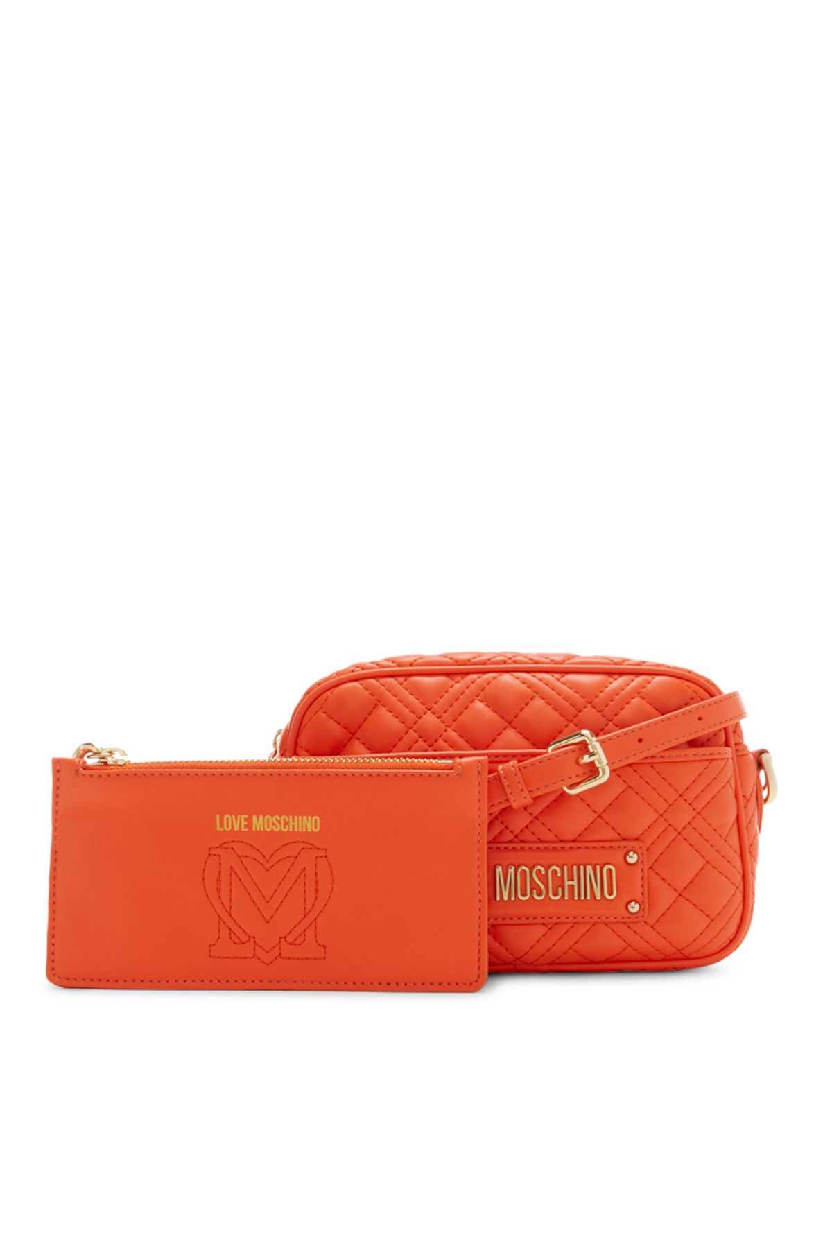 Love moschino quilted logo chain discount bag
