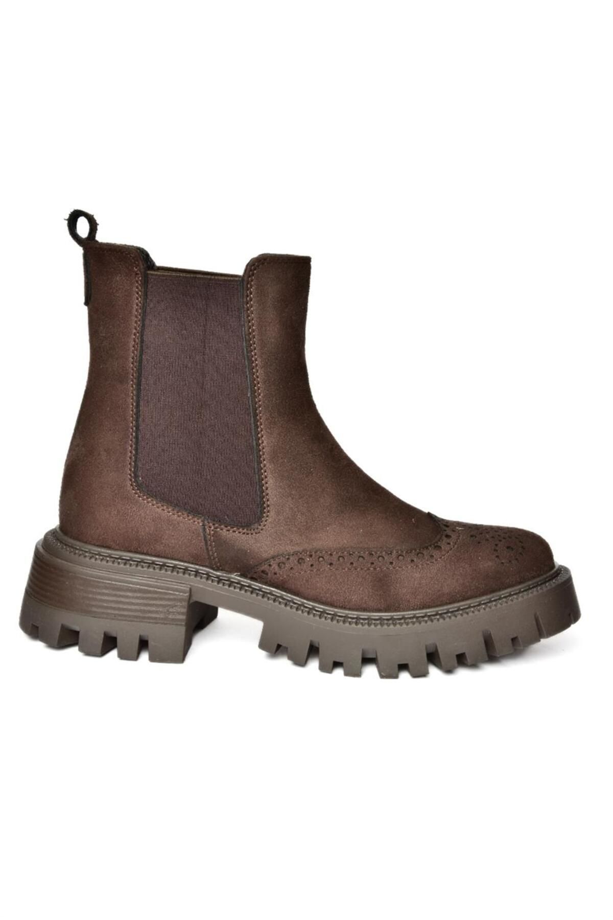 Dark brown best sale suede boots womens