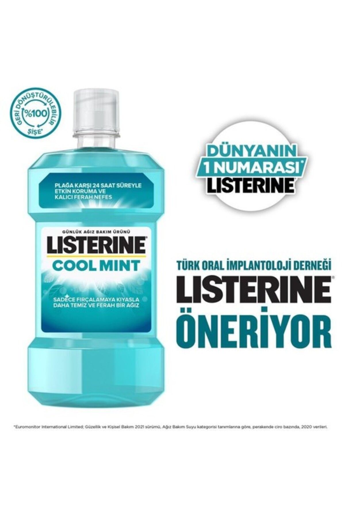 Listerine محصول آب دهان تکان دهنده دهان خنک نعنایی 250 میلی لیتر