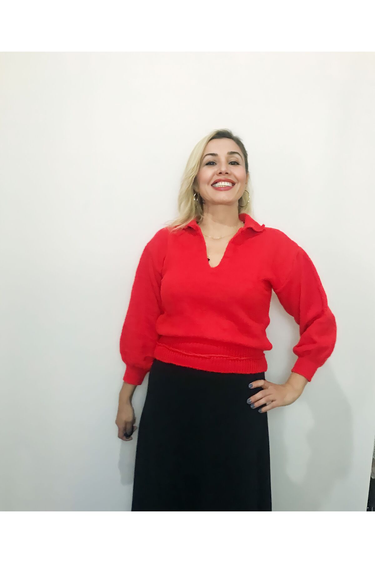 Volumex Nar çiçeği rengi kazak Fiyatı, Yorumları - Trendyol