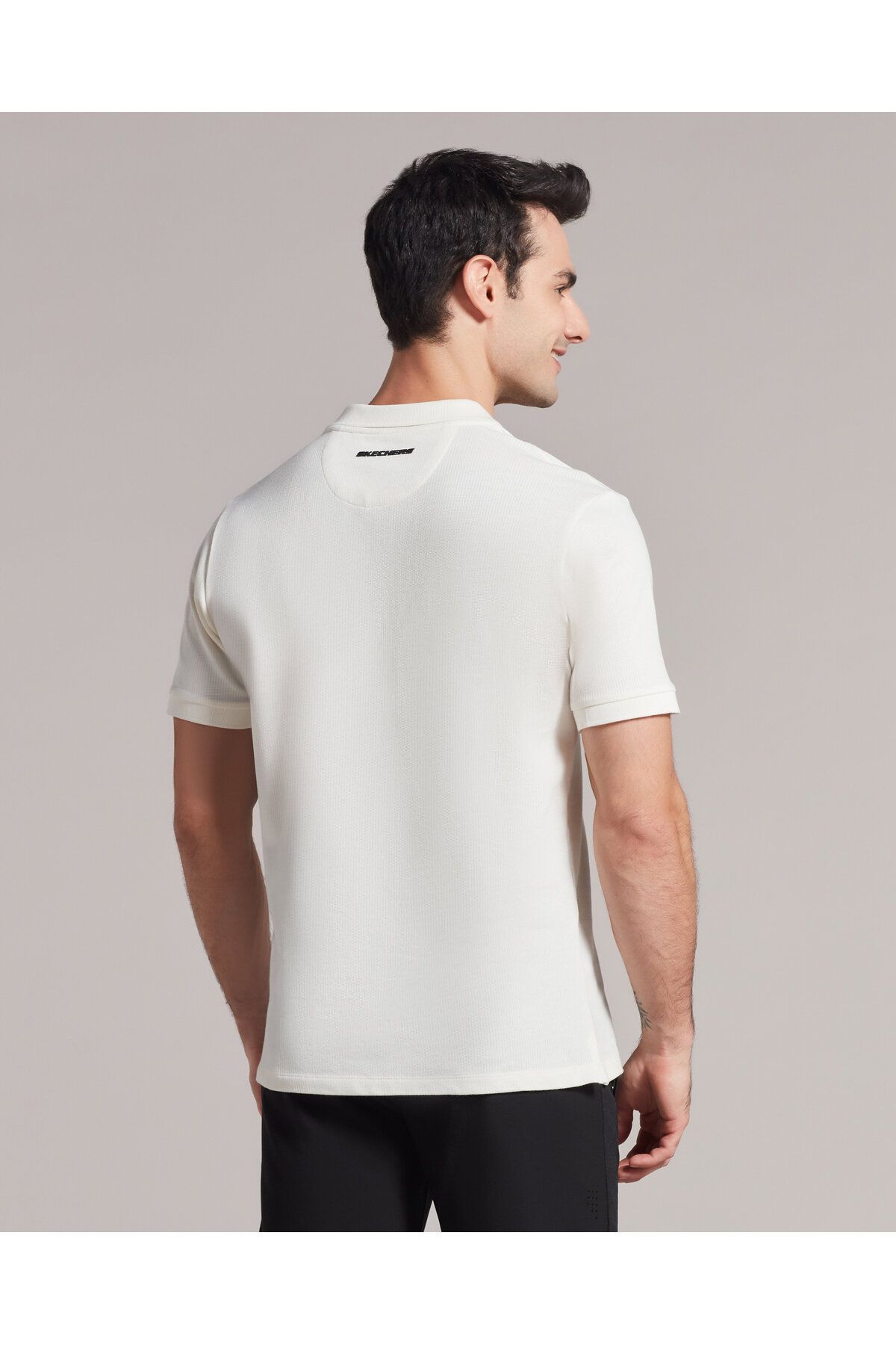 Skechers Polo M Short Sleeve Polo Erkek Beyaz Polo Yaka Tshirt