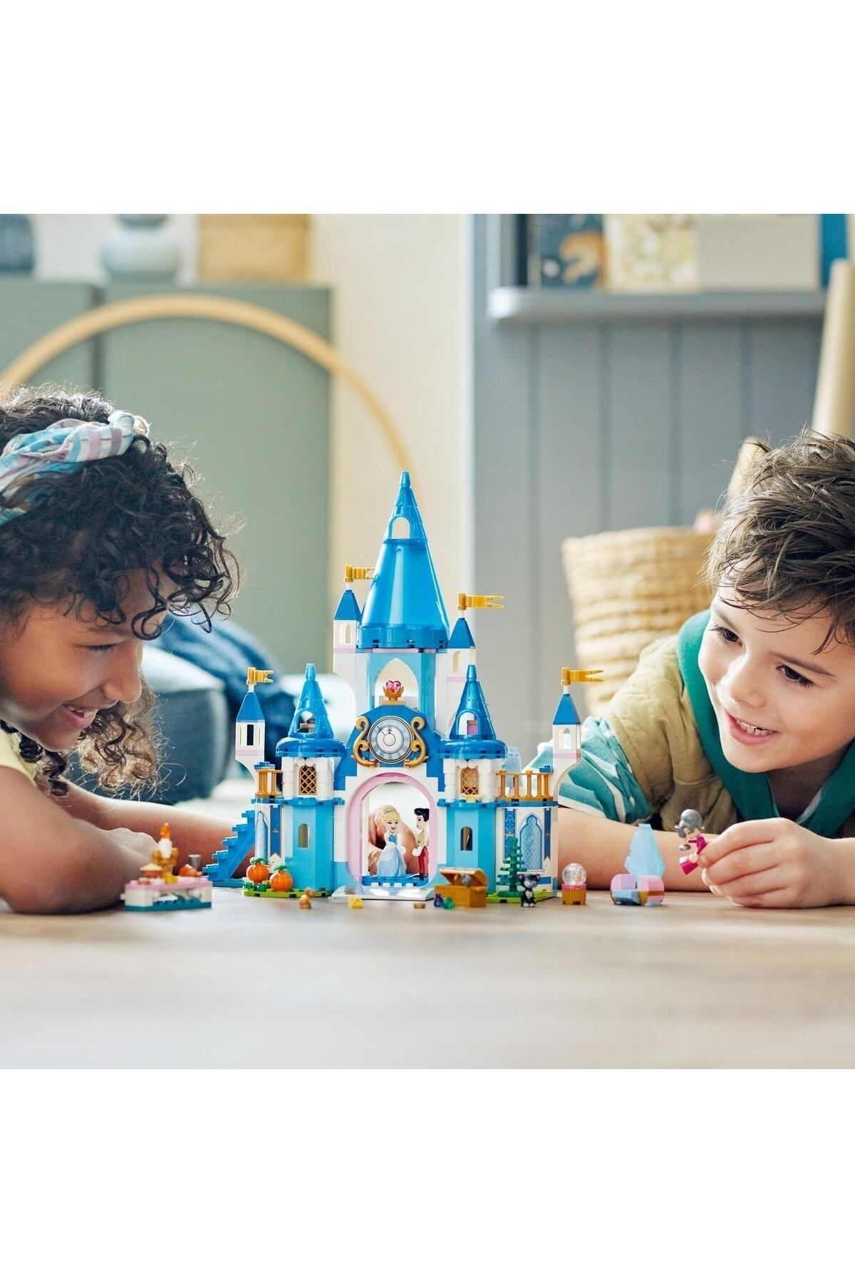 LEGO لگو | مجموعه ساخت و ساز 43206 پرنسس سیندرلا و قلعه شاهزاده خوش تیپ دیزنی (365 قطعه)