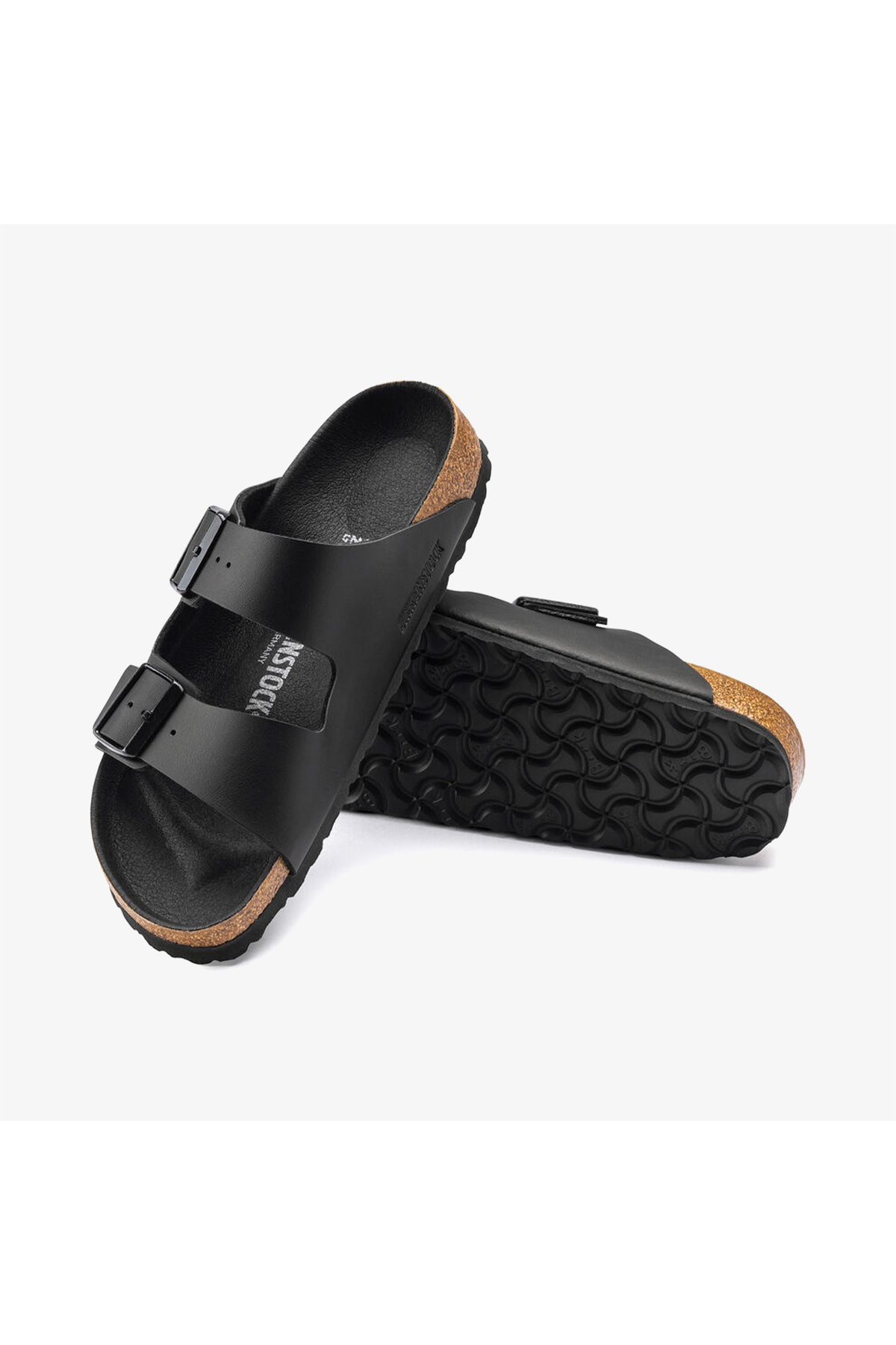 دمپایی بیرکن استاک مردانه چرم اصل مشکی مردانه زنانه راسته      کژوال/روزمره | Birkenstock 1019069 TR - تصویر 5