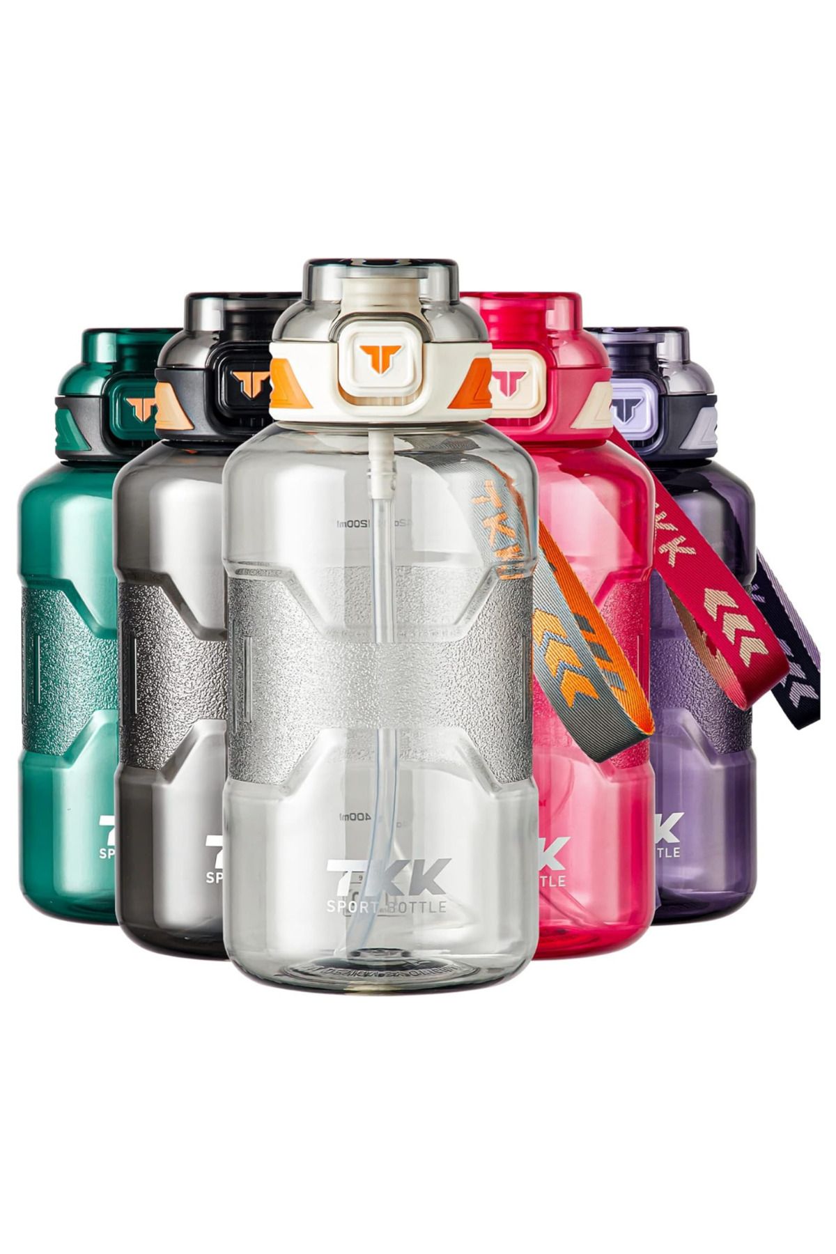 Vagonlife-TKK 1500ml Sports Flask with Carrying Strap Suitable for Use with or without Strawberry 6