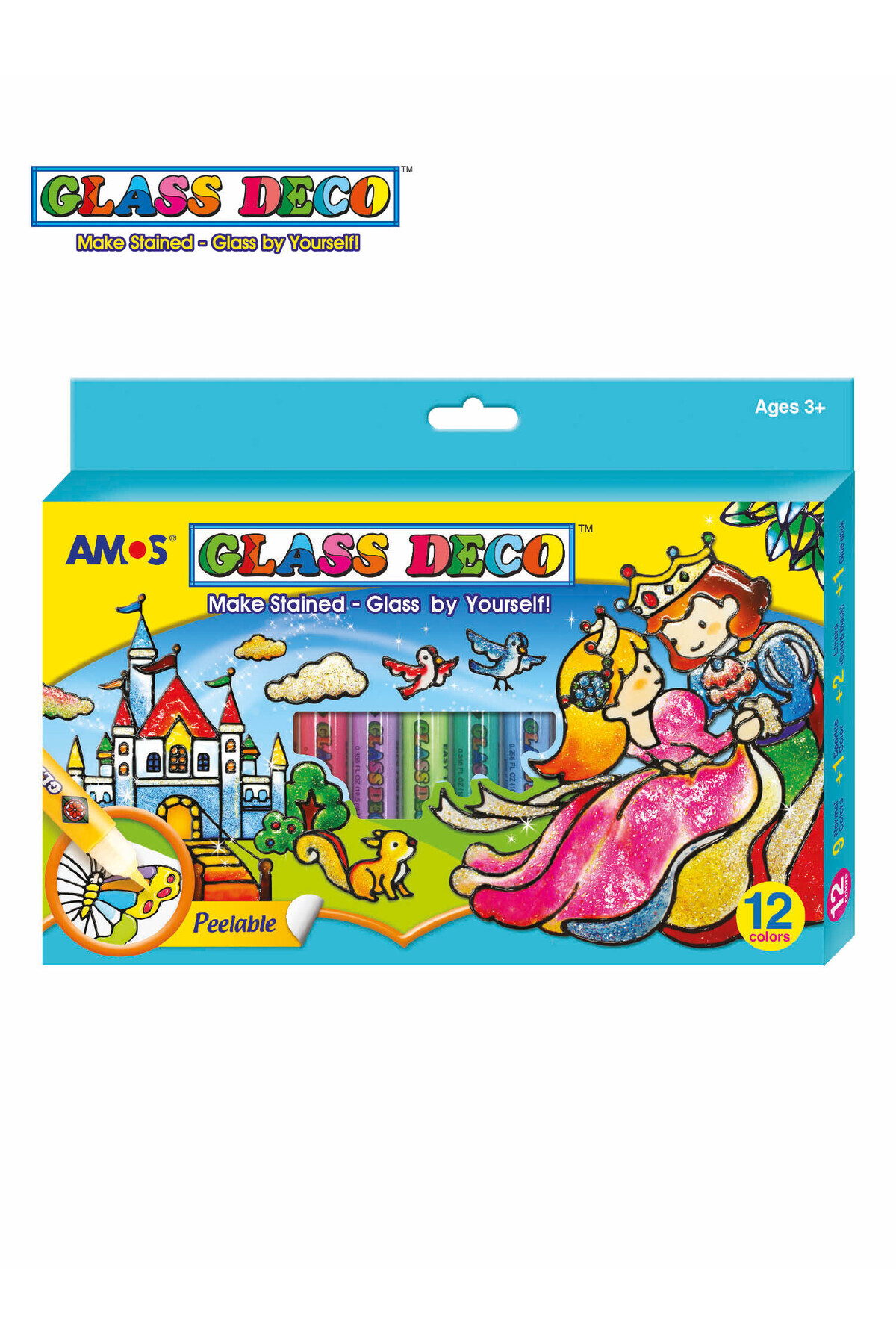 Amos Sökülebilir Cam Boyası - 10 renk