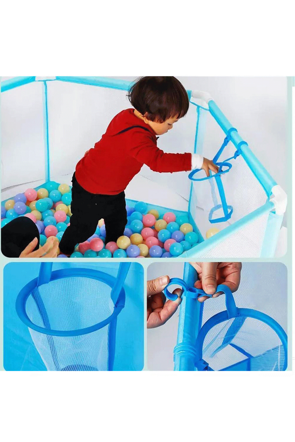 Fırsat Oyuncak Bebek Oyun Havuzu 100 top fotoğrafı 3 (önizleme)